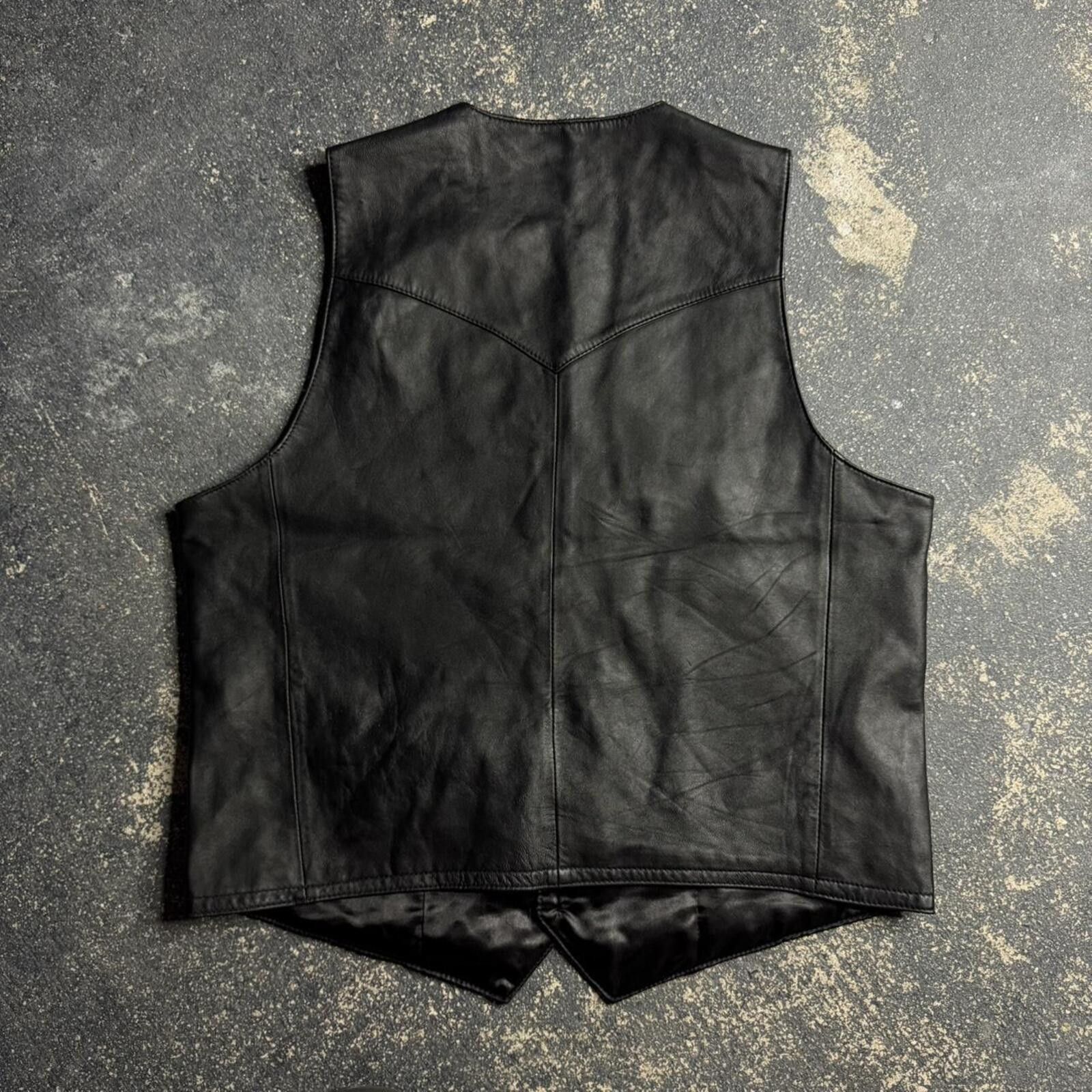 Scully Vintage Scully Black Leather Vest Size US M / EU 48-50 / 2 - 3 Thumbnail