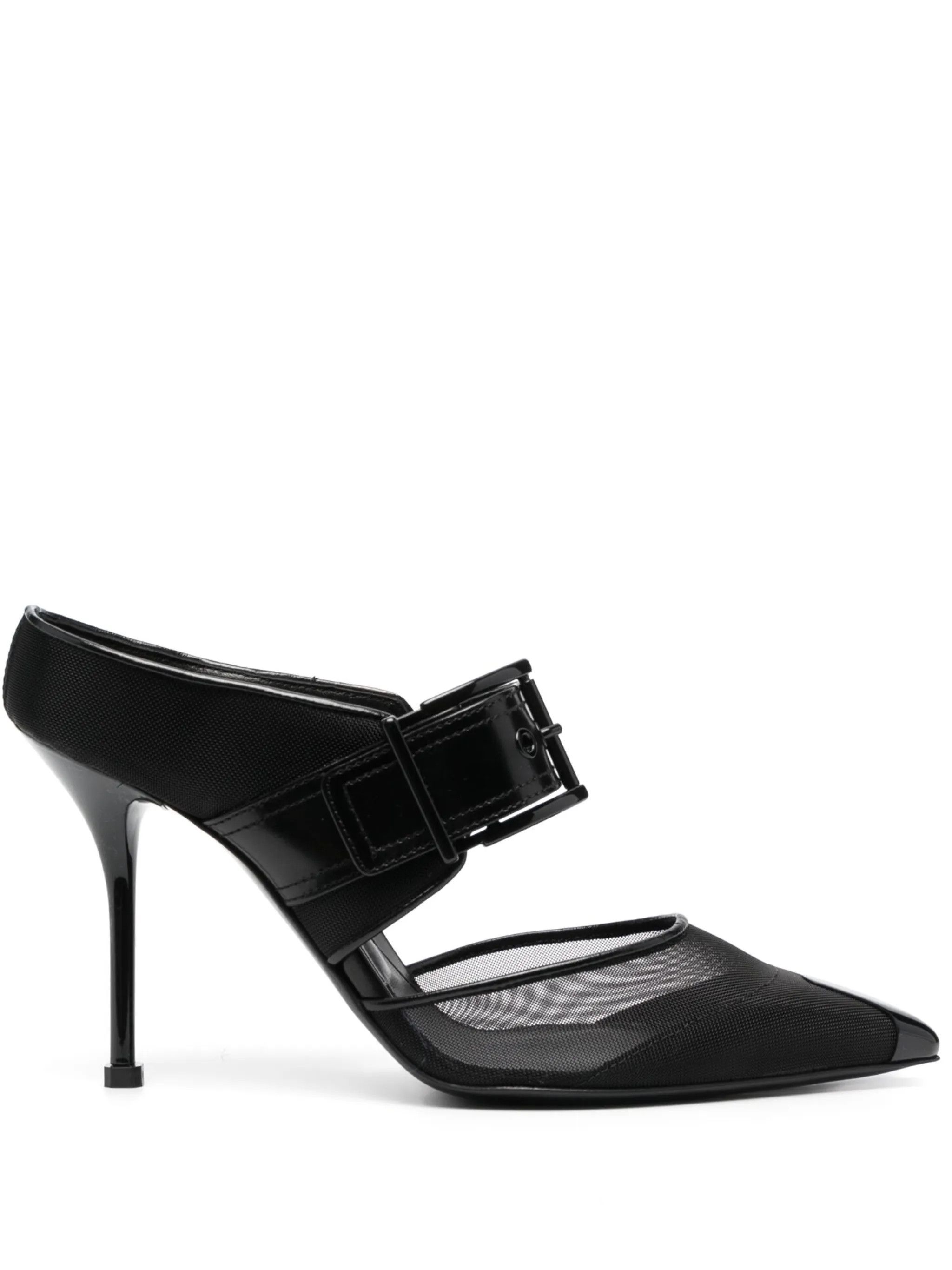 Alexander McQueen o1y0325 Mules in Black Size US 7.5 / IT 37.5 - 1 Thumbnail