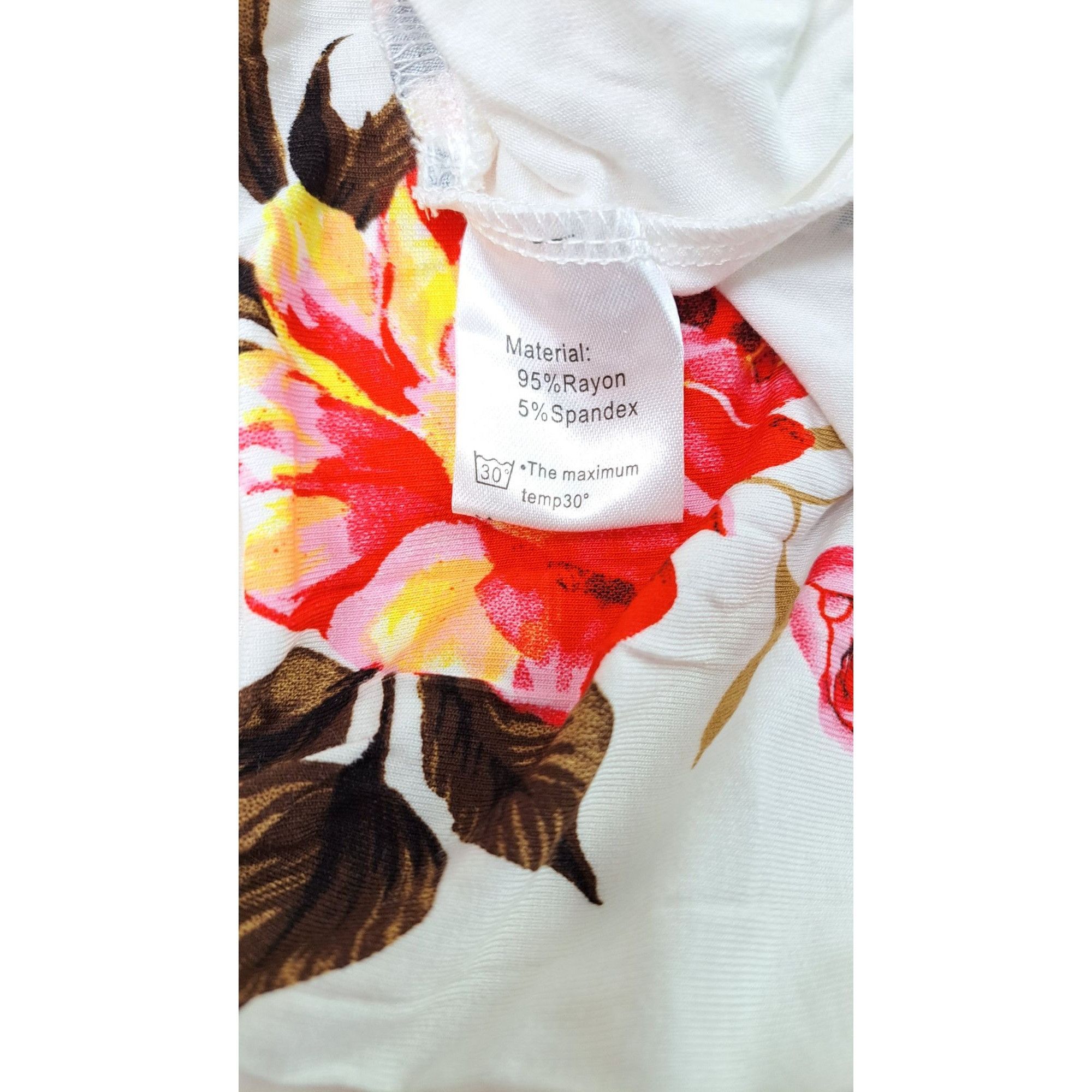 Other Lilbetter Sleeveless Floral Print A-Line Dress White Pink Size M / US 6-8 / IT 42-44 - 4 Thumbnail