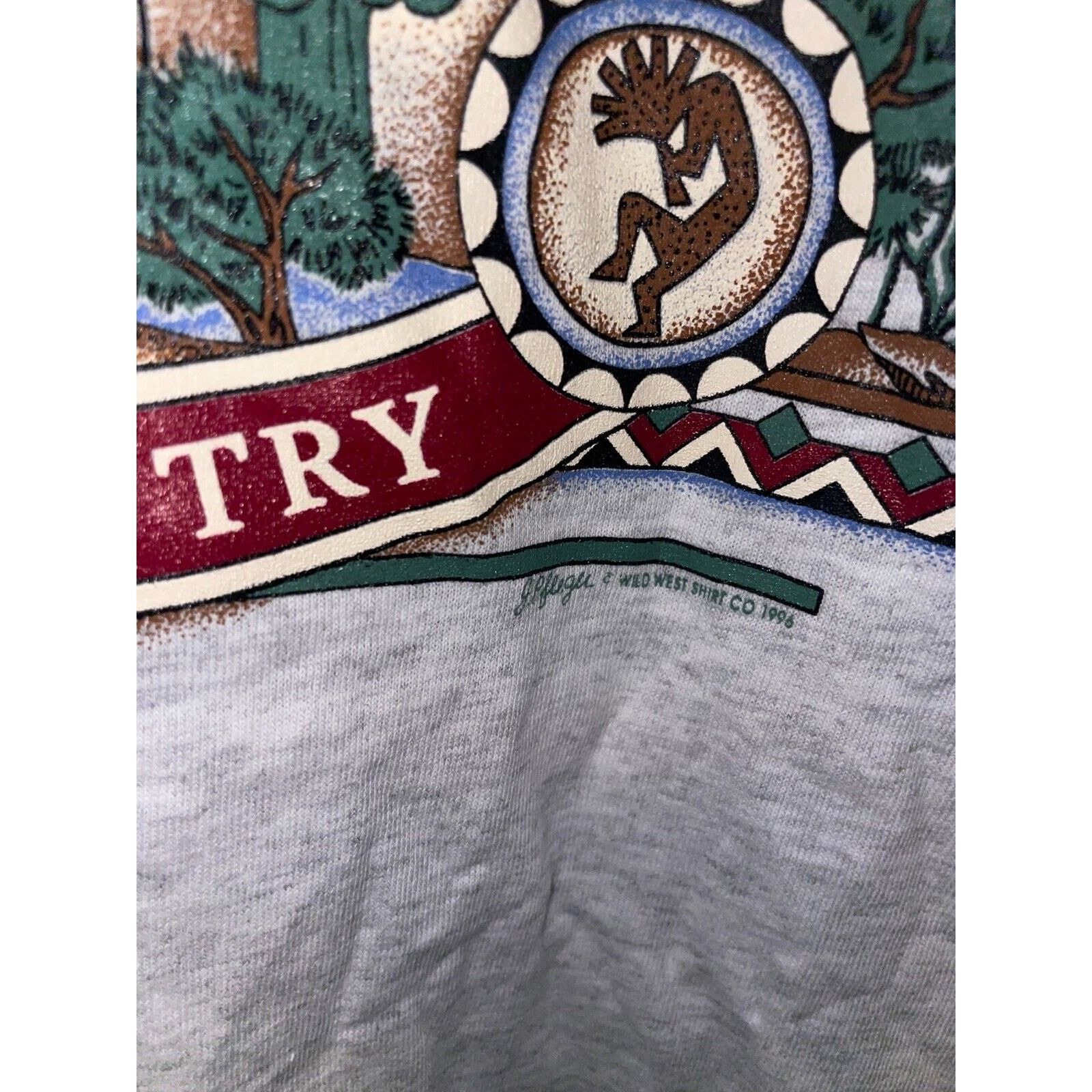 Vintage Vintage Arizona Shirt Sun Country Desert Gray Tee 90s VTG L Size US L / EU 52-54 / 3 - 7 Thumbnail