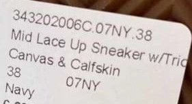 Celine o1bcso1str0724 Mid Lace Up Sneaker Canvas & Calfskin in Navy Size US 8 / IT 38 - 4 Thumbnail