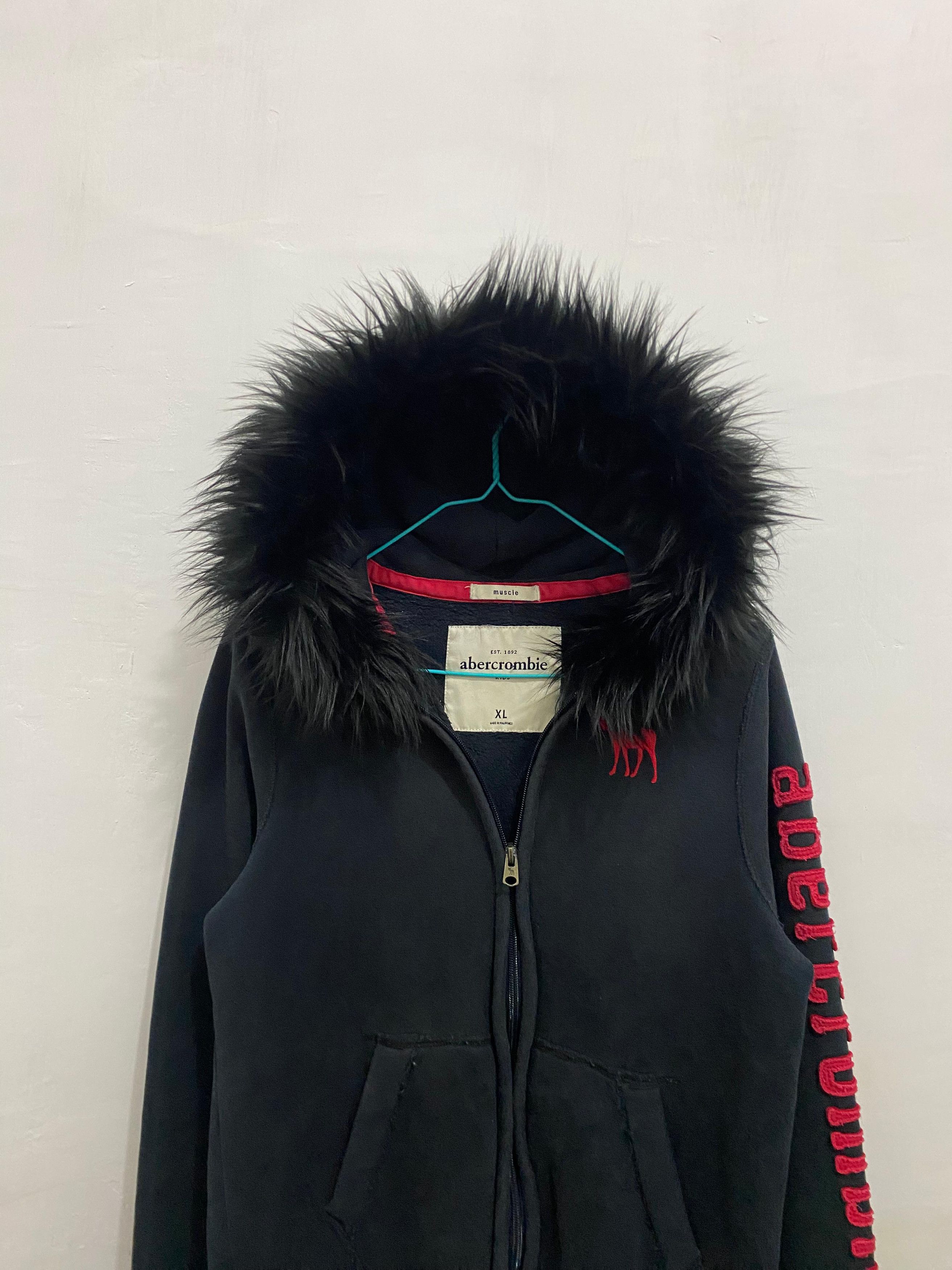 Abercrombie & Fitch Abercrombie & Fitch Fur Zipper Hoodie LGB Style Size US M / EU 48-50 / 2 - 3 Thumbnail