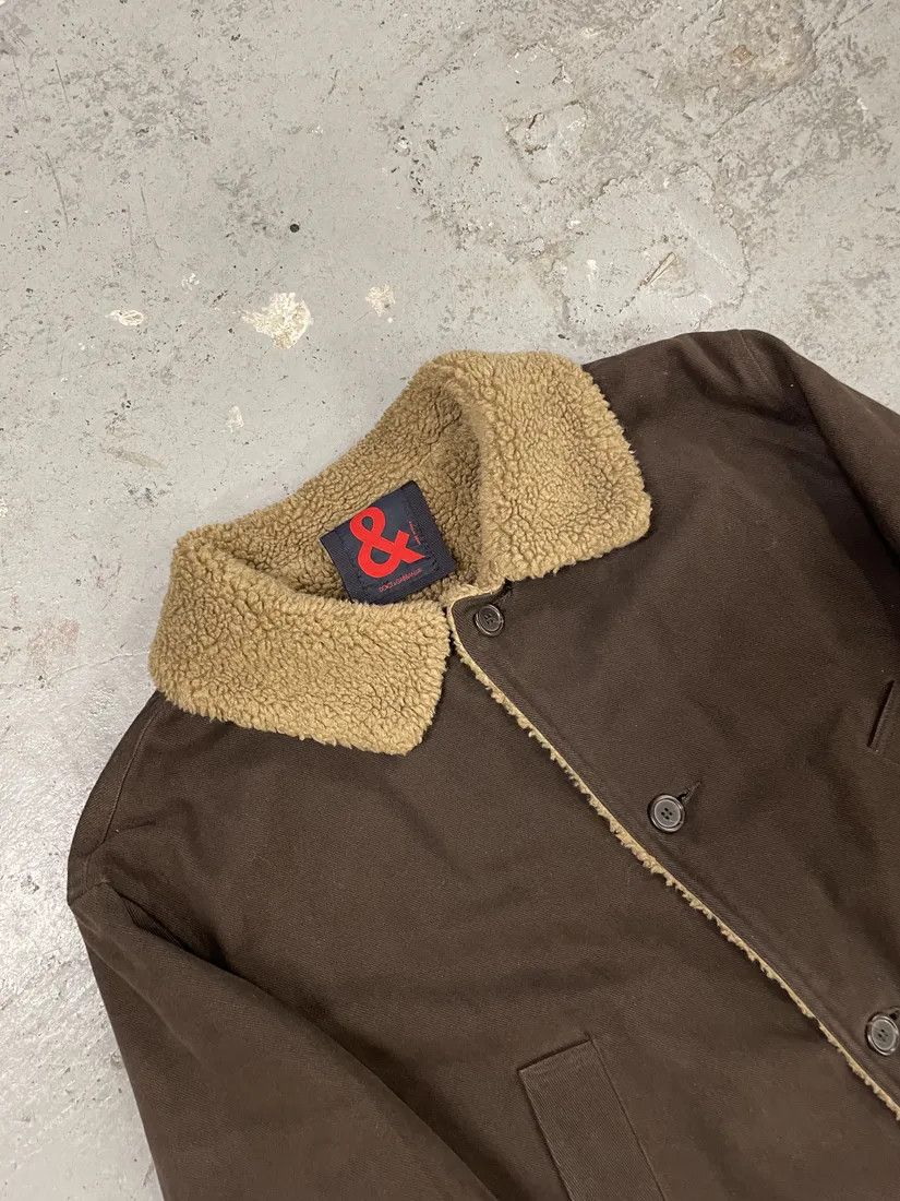 Dolce & Gabbana × Vintage 1990s Dolce & Gabbana Brown Long Shearling Jacket Size US L / EU 52-54 / 3 - 5 Thumbnail