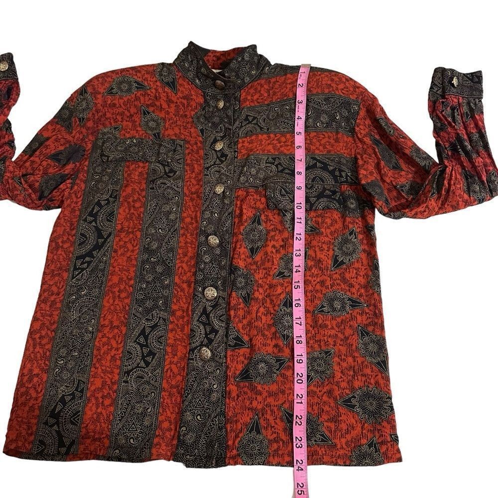Oleg Cassini Vintage Oleg Cassini Black and Red Asymetric band collar lon Size S / US 4 / IT 40 - 6 Thumbnail
