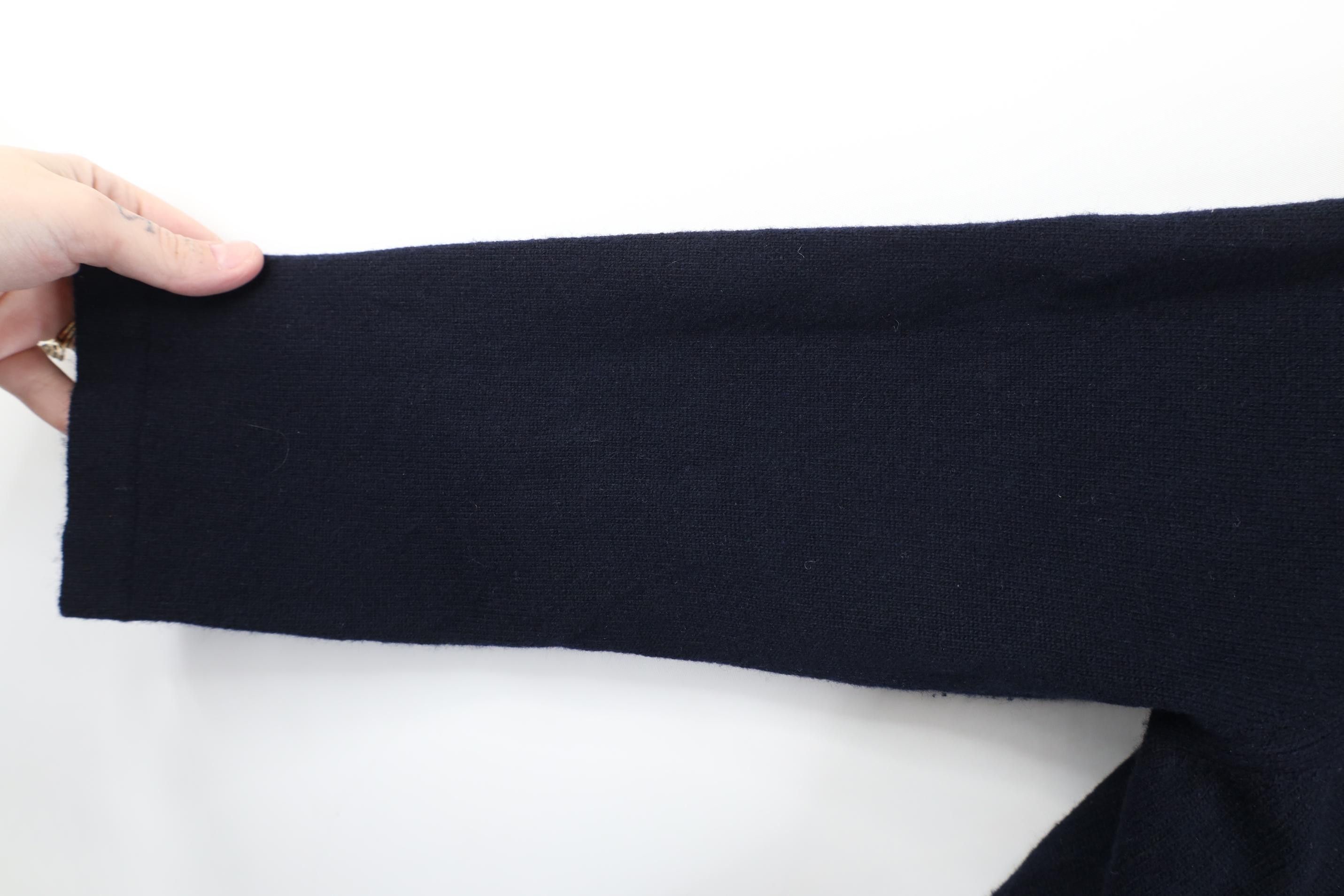 J.Crew Vintage Y2K J Crew Wool Cashmere Tie Front Knit Sweater Size L / US 10 / IT 46 - 5 Thumbnail