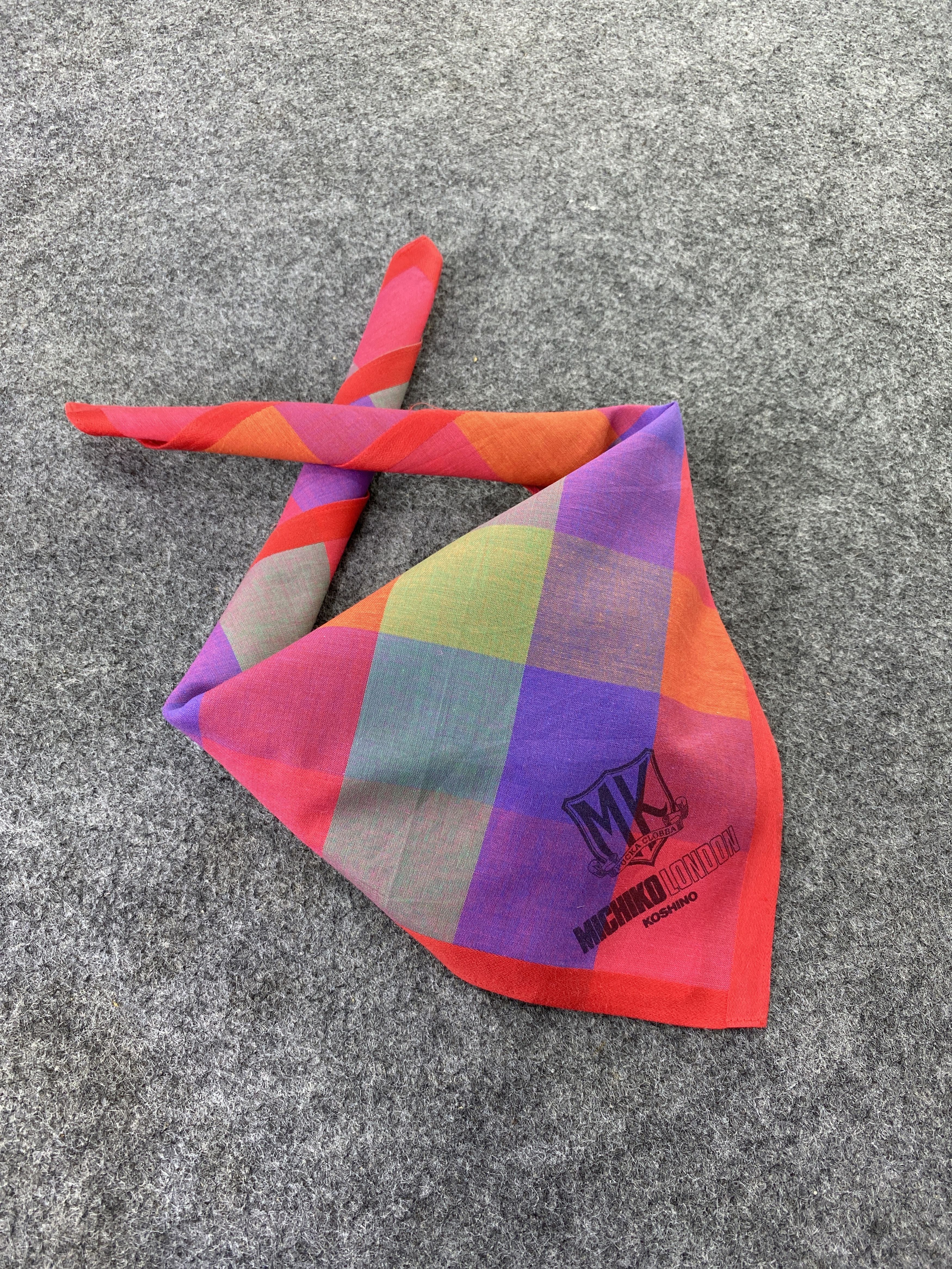 Michiko Koshino London × Vintage Michiko Koshino Handkerchief / Bandana / Neckerchief-B195 Size ONE SIZE - 1 Thumbnail