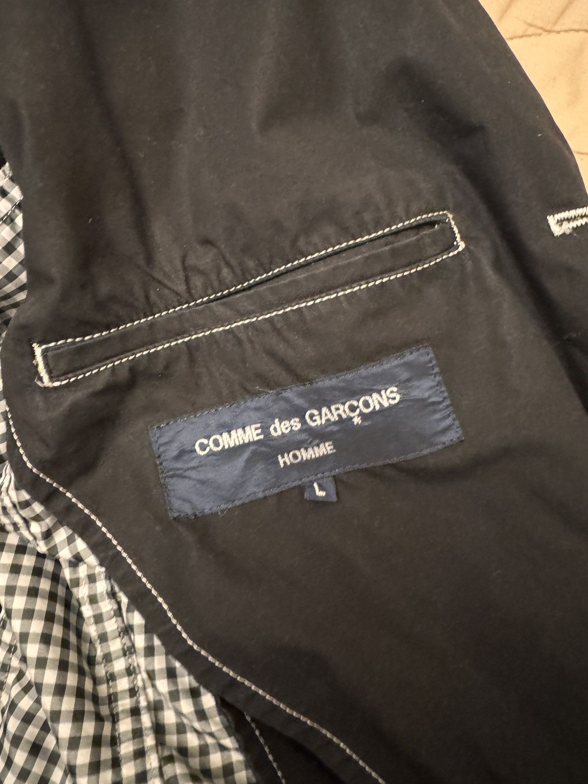 Comme des Garcons Homme Comme des Garcons black blazer Size 48L - 2 Thumbnail