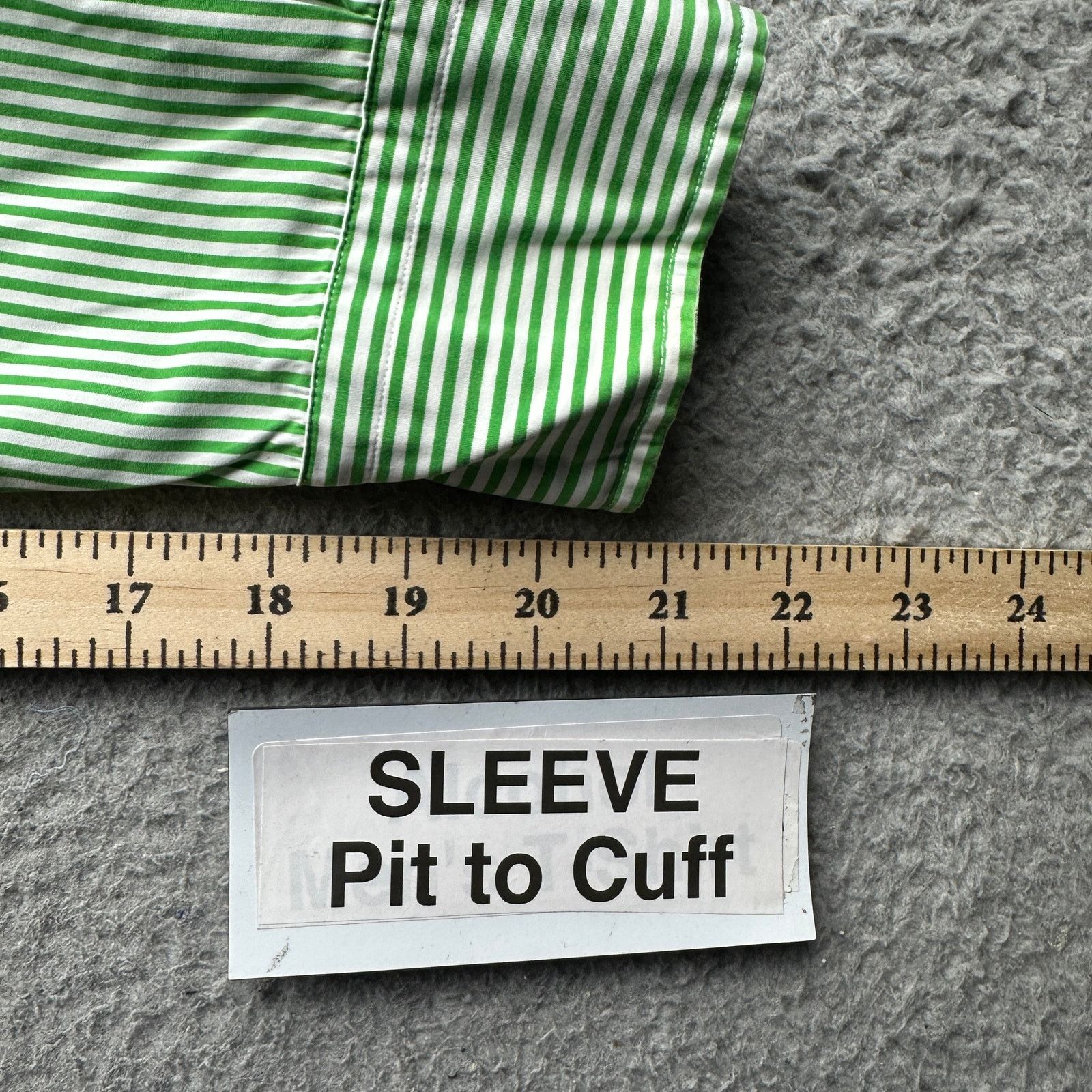 Polo Ralph Lauren Vintage Polo Ralph Lauren Green Striped Button Shirt Mens M Size US M / EU 48-50 / 2 - 5 Thumbnail