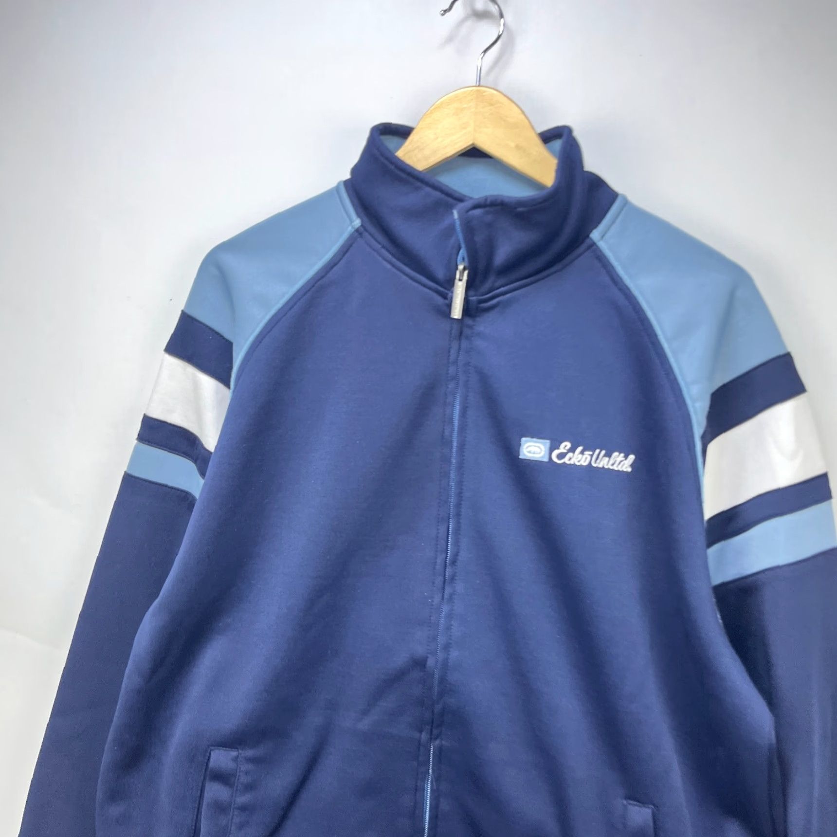 Ecko Unltd. VINTAGE Ecko UNLTD Track Jacket Medium M Blue Zip Mens Size US M / EU 48-50 / 2 - 2 Thumbnail