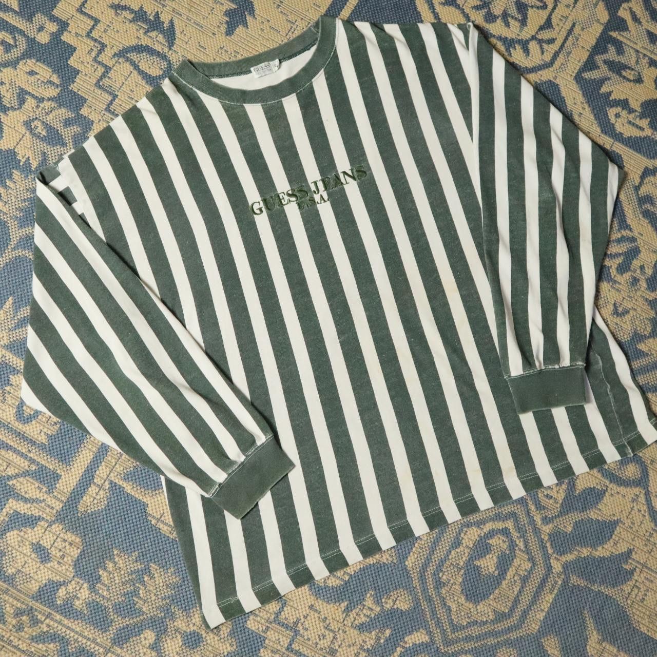 Vintage Guess Striped shops Longsleeve Size L