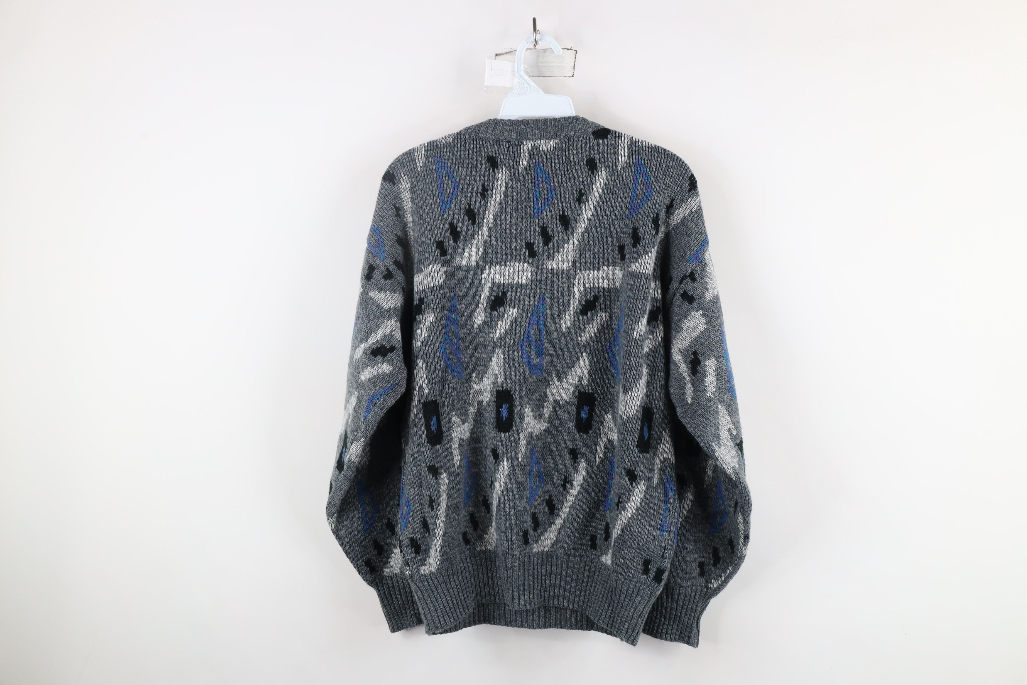 Vintage Vintage 90s Coogi Style Geometric Knit Grandma Sweater Size L / US 10 / IT 46 - 6 Thumbnail