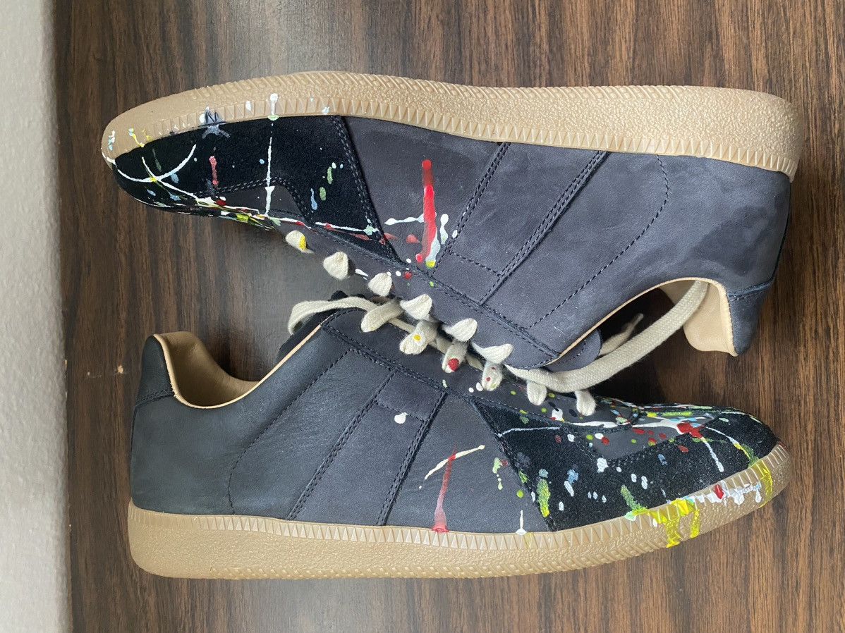Maison Margiela Replica Low Top Sneakers Paint Splatter