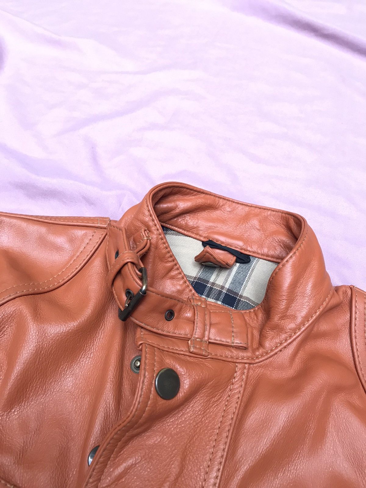Belstaff BELSTAFF THICK FULL GRAIN VEG TANNED LEATHER JACKET Size US S / EU 44-46 / 1 - 10 Thumbnail