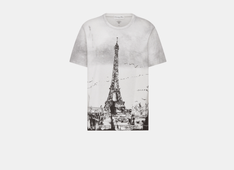 Dior o1w1db10925 44eT09 T-Shirt in Black/White Size XS / US 0-2 / IT 36-38 - 1 Thumbnail