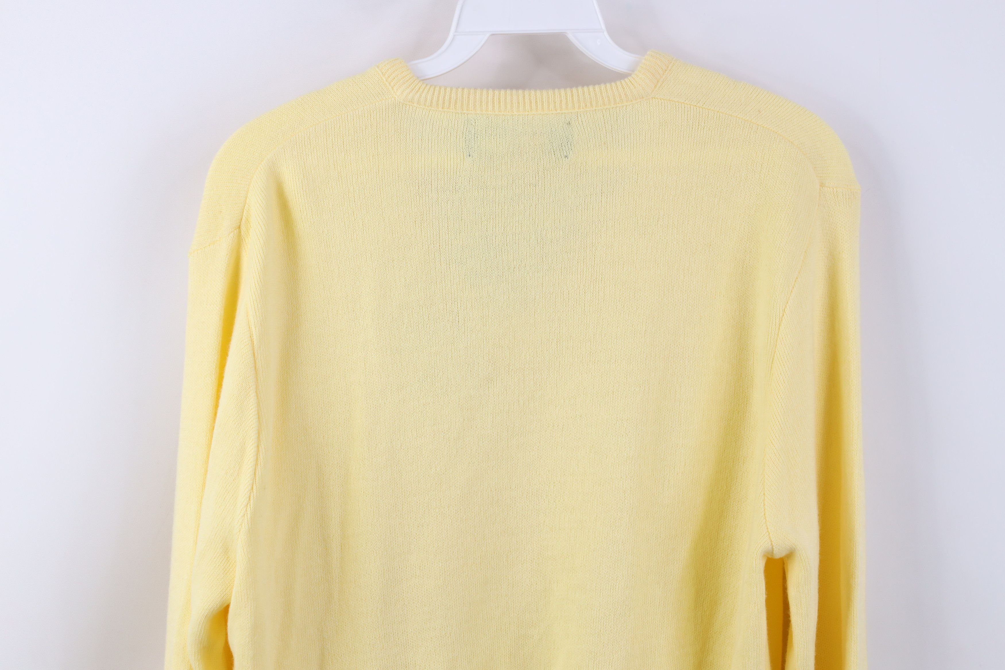 Vintage Deadstock Vintage 70s Streetwear Knit Sweater Yellow USA Size US M / EU 48-50 / 2 - 11 Thumbnail
