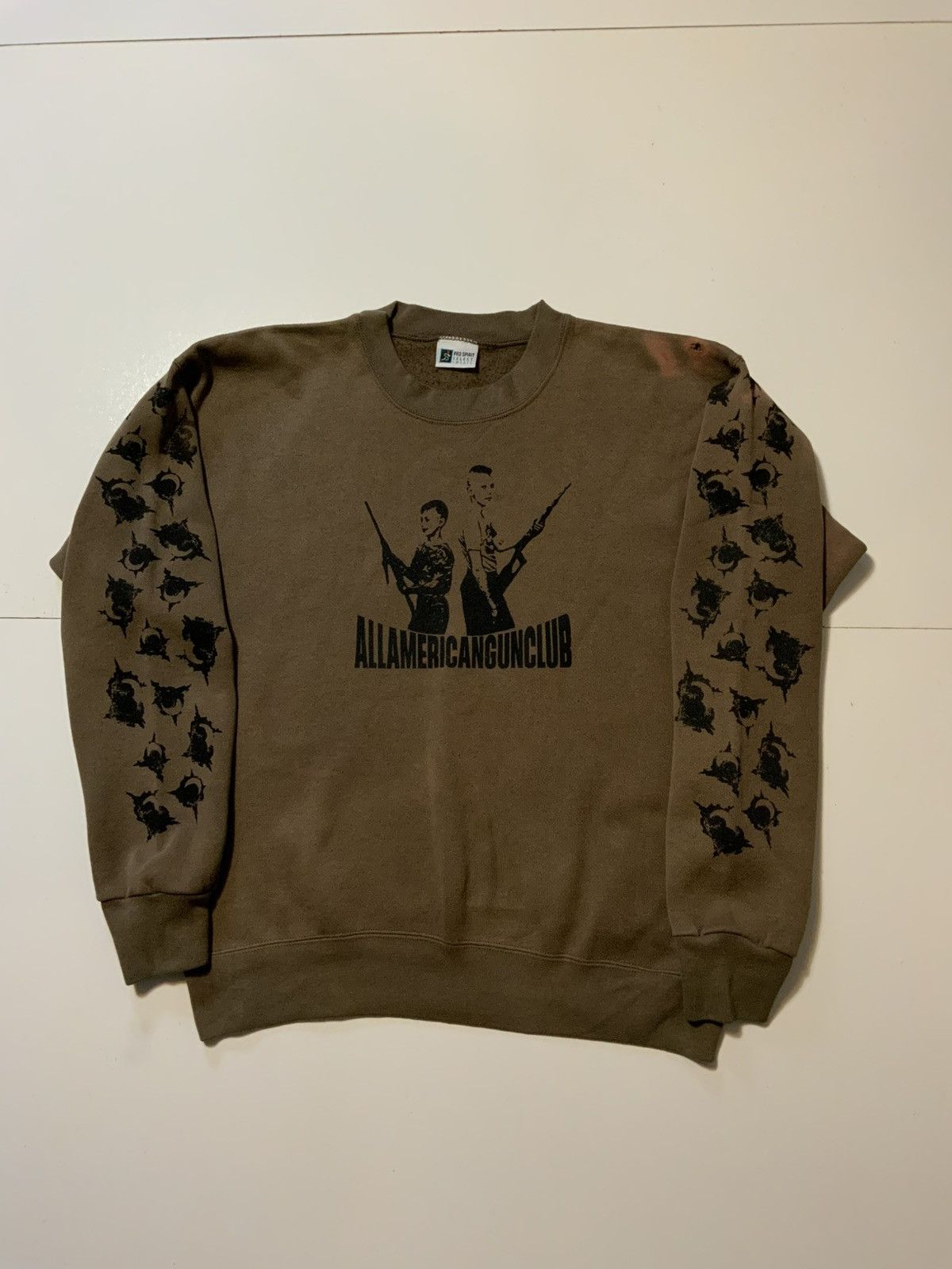 Other Vintage All American Gun Club Punk Grunge Bullet Sweatshirt Size US M / EU 48-50 / 2 - 1 Thumbnail