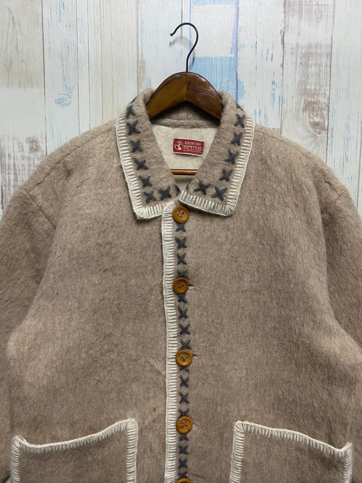 Japanese Brand Rare Vintage Alpaca Wool Country Espeyrac Jacket Size US XL / EU 56 / 4 - 4 Thumbnail