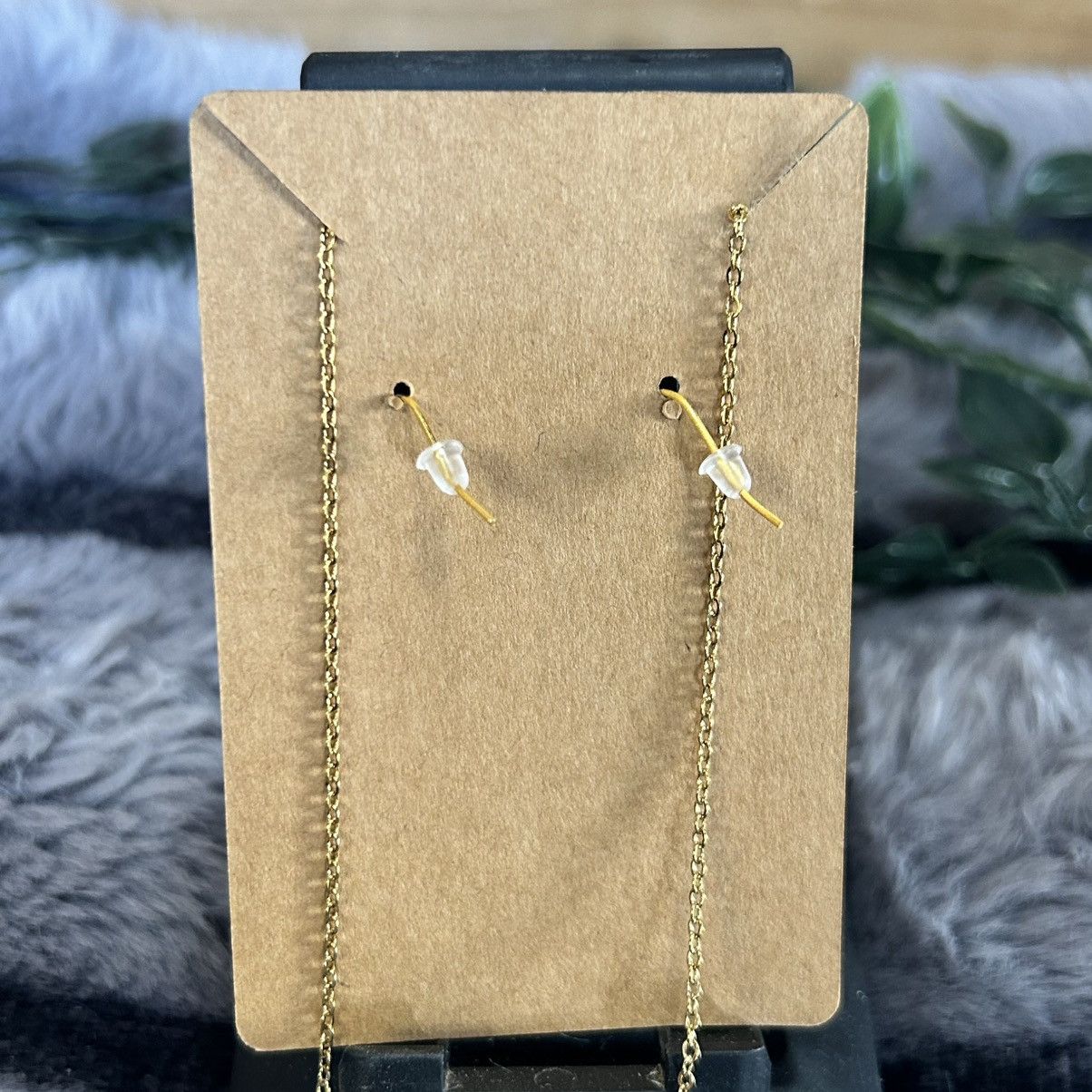 Handmade Handcrafted di-cut art glass larvikite pearl necklace set Size ONE SIZE - 3 Thumbnail