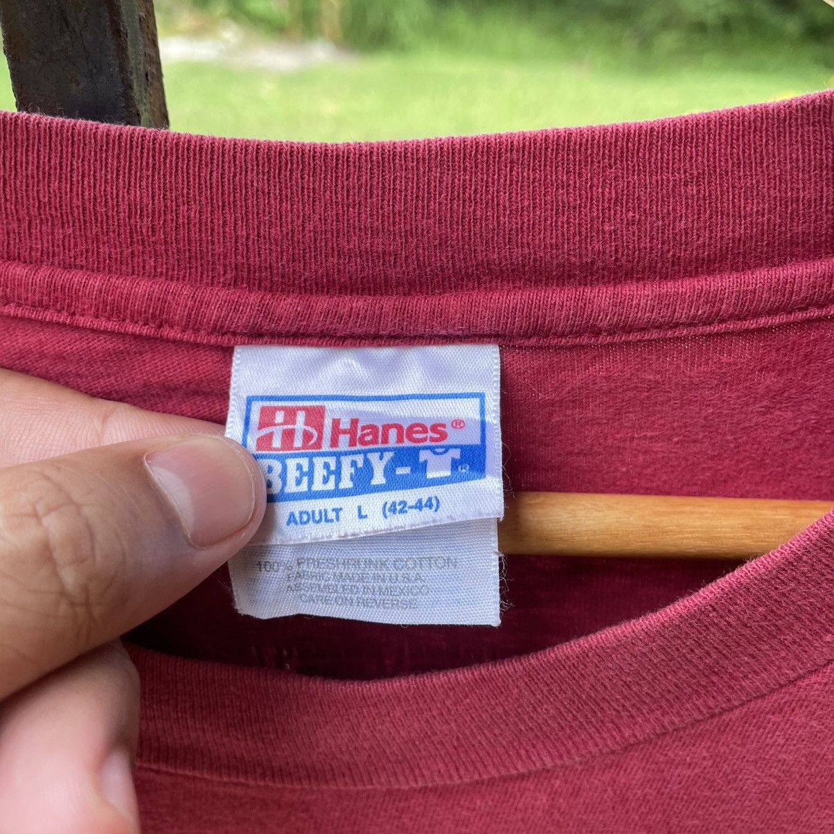 Hanes 🔥Vintage 90s Mooneyes Big Number Hit Japaense Brand Tee Size US L / EU 52-54 / 3 - 7 Thumbnail