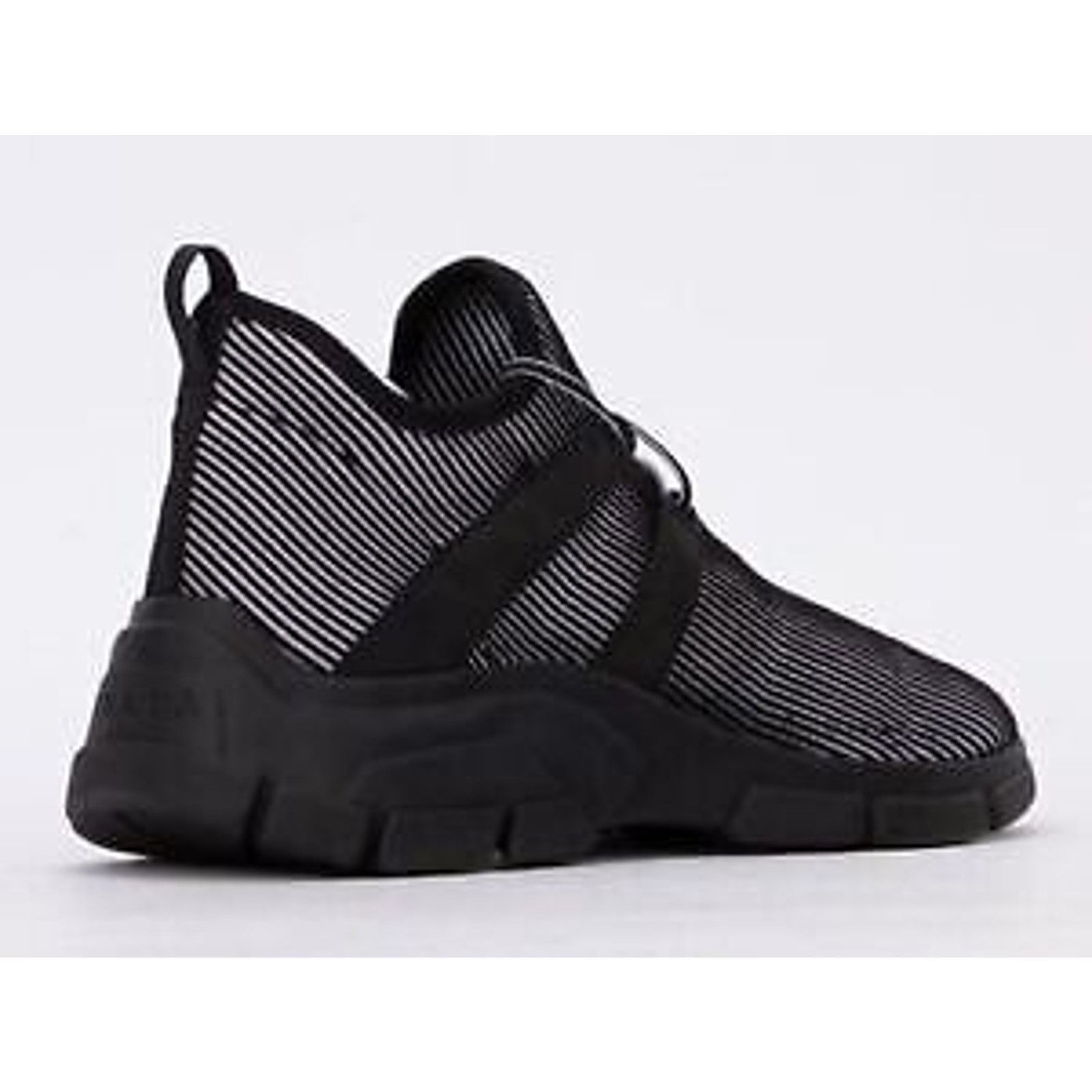 Prada Prada Logo Knit Row Sock Black White Low Flat Trainer Size US 11 / EU 44 - 8 Thumbnail