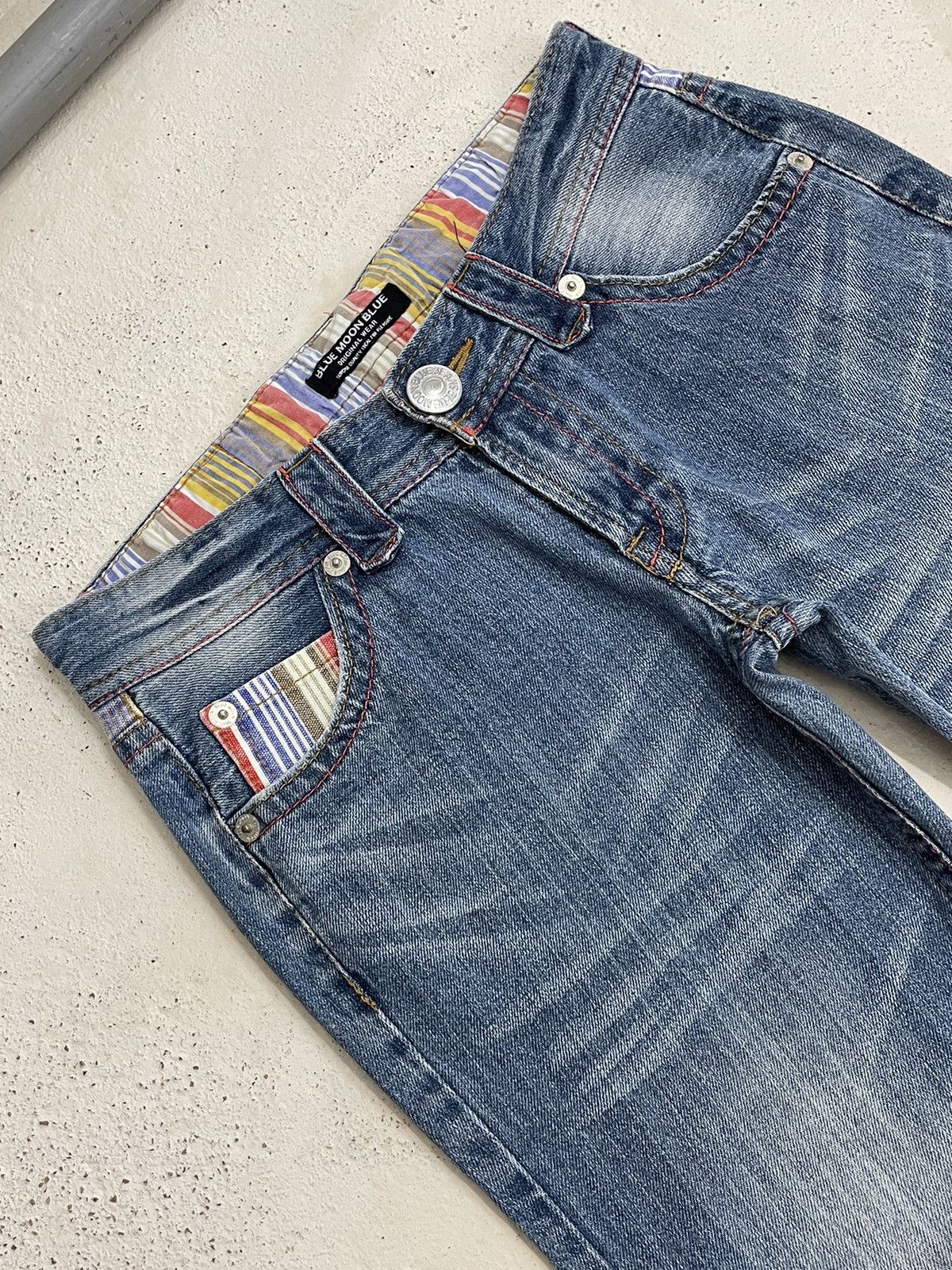 Hysteric Glamour Blue Moon Blue Embroidery Signature Design Surf Y2K Style Size US 28 / EU 44 - 3 Thumbnail
