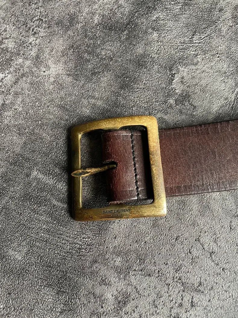 Saint Laurent Paris Saint Laurent Paris size 75 Reddish-Brown Distressed Cracke Size ONE SIZE - 4 Thumbnail