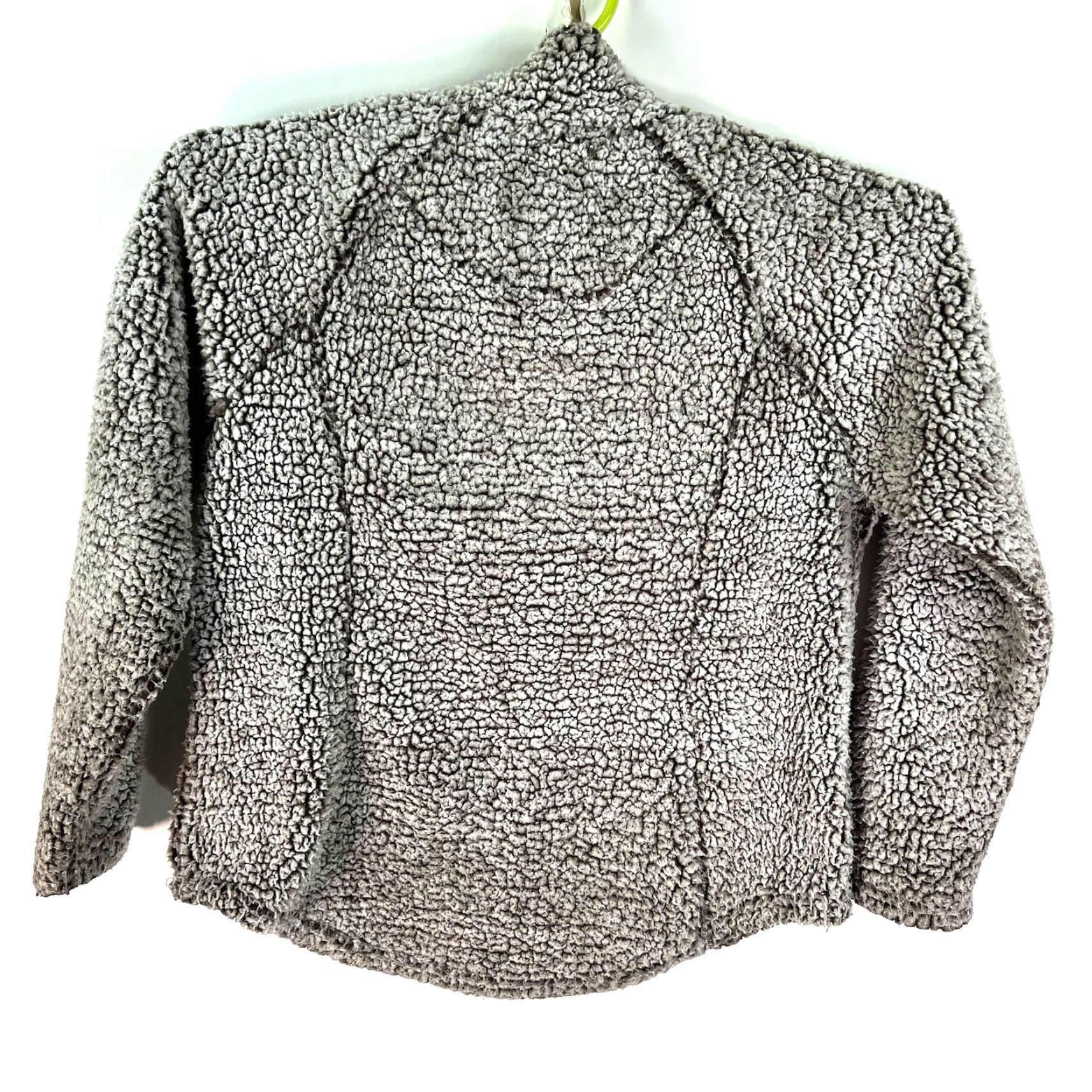 Vintage Cozy Sherpa Brown Khaki Sherpa 1/4 Zip Pullover Sweater Women's Size L Size XXL / US 16-18 / IT 52-54 - 4 Thumbnail