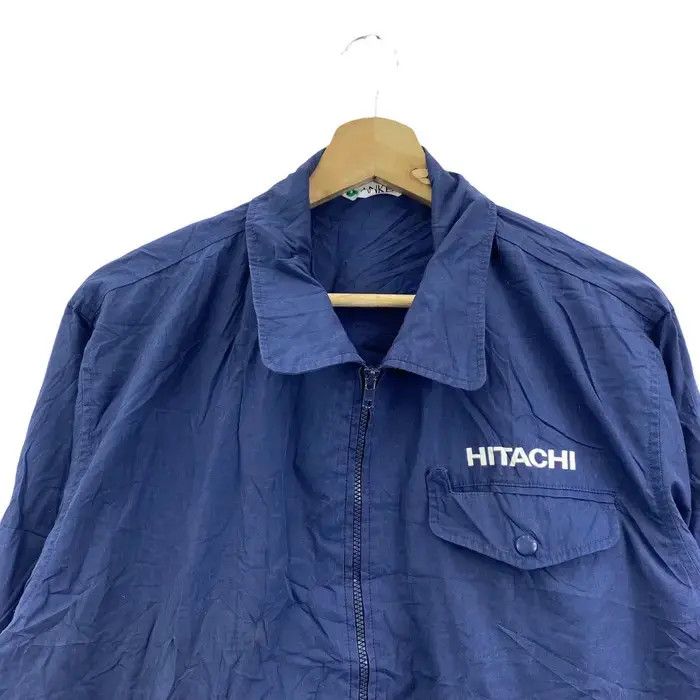 Vintage Vtg 80’ HITACHI JAPAN BUILCARE Indigo Jacket Windbreaker Size US XL / EU 56 / 4 - 2 Thumbnail