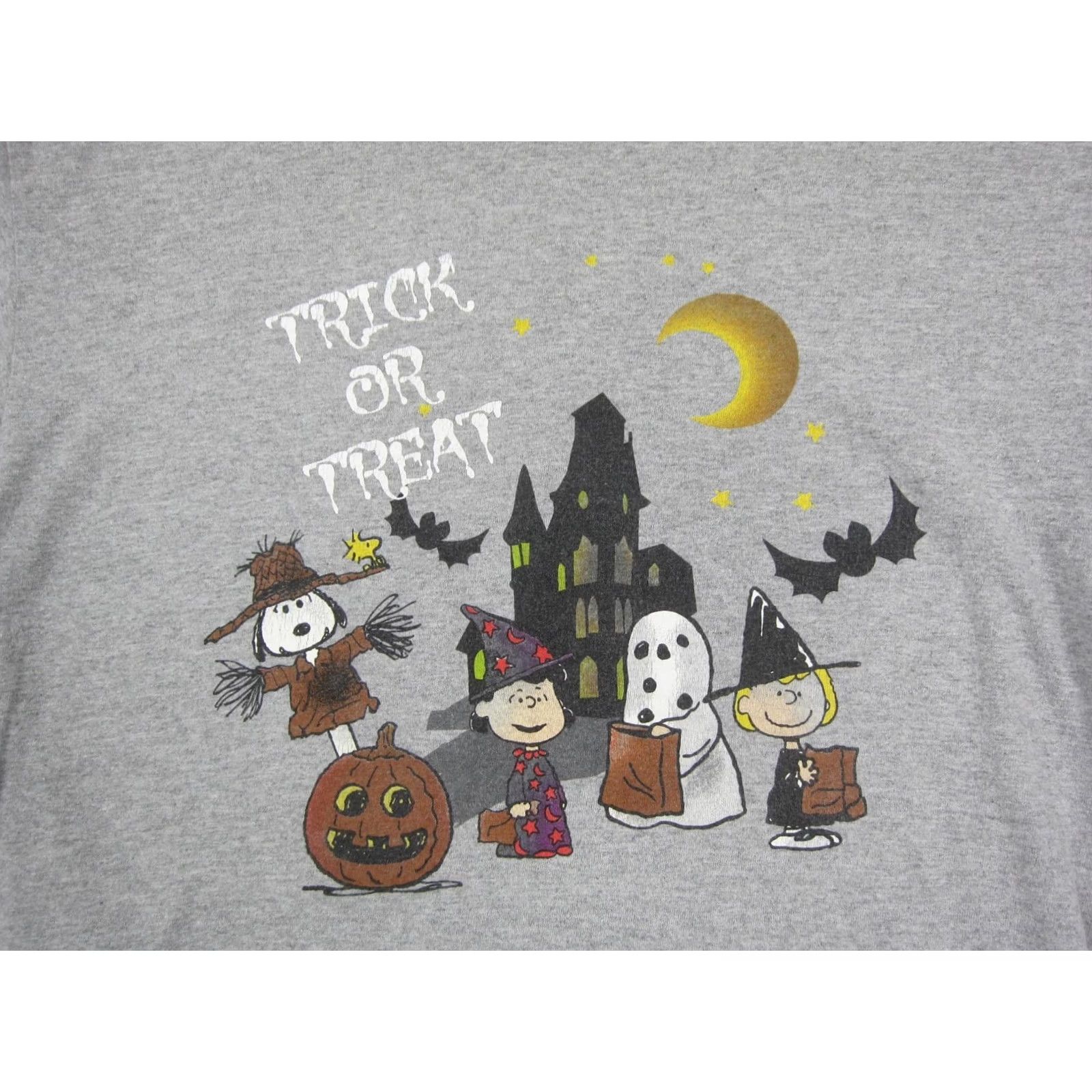 Peanuts VINTAGE Peanuts Shirt Adult Medium Gray Snoopy Charlie Brown Halloween Mens Size US M / EU 48-50 / 2 - 2 Thumbnail