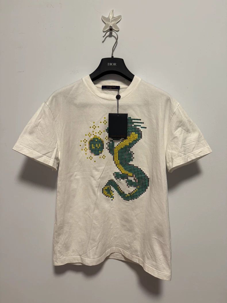 Louis Vuitton Louis Vuitton Beaded and printed logo short sleeves for the Size US S / EU 44-46 / 1 - 1 Thumbnail