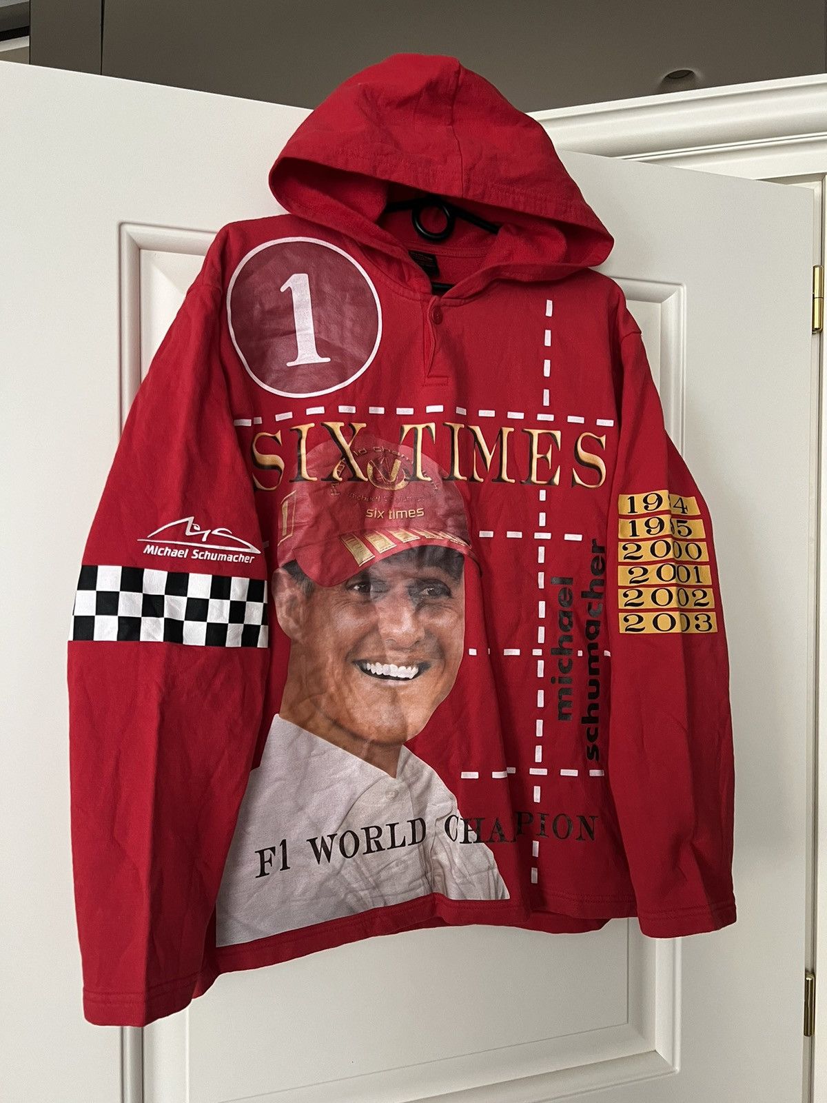 Ferrari × Formula 1 Vintage 💥 Racing Michael Schumacher Formula 1 Hoodie Size US XL / EU 56 / 4 - 2 Thumbnail