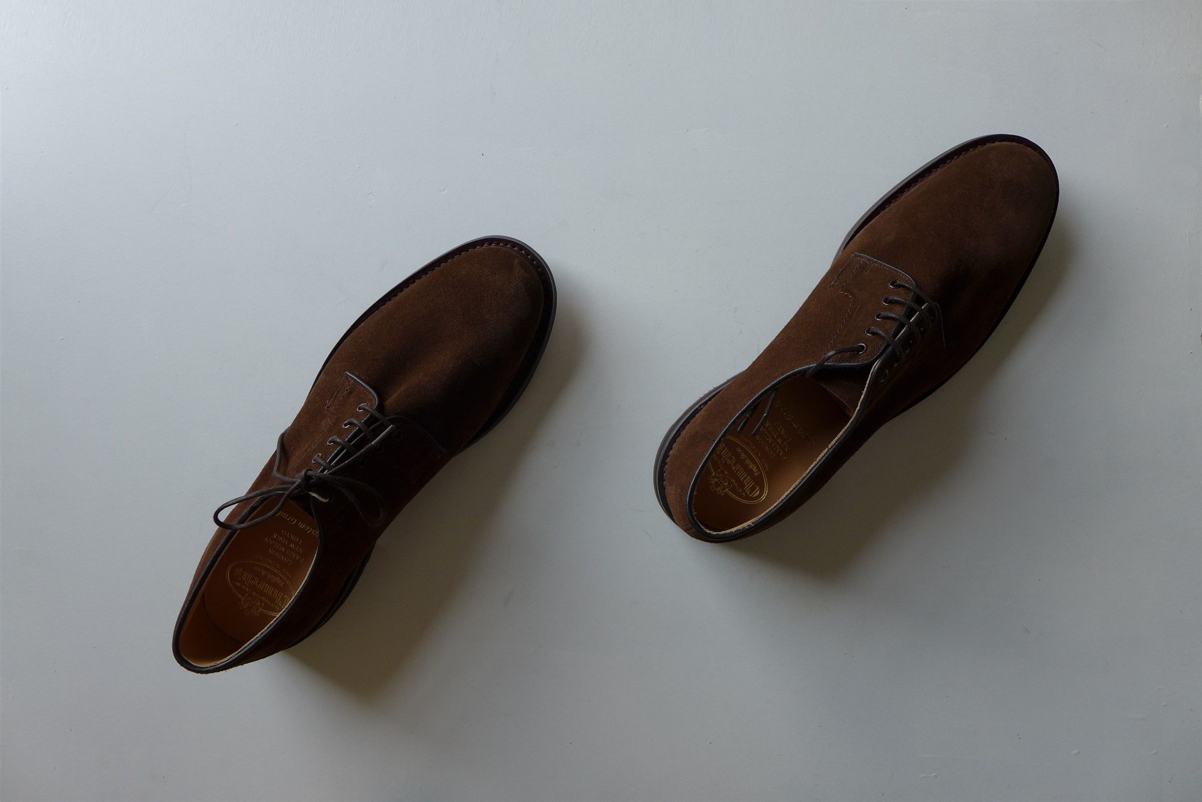 Church's n/a Churchs Bestone Derby Shoes - Sigar Castoro Suede Size US 11.5 / EU 44-45 - 6 Thumbnail