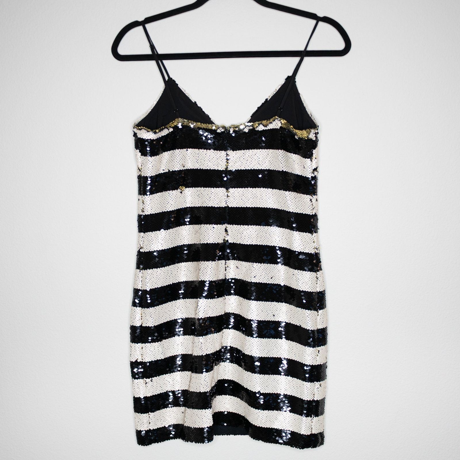 L'AGENCE L'Agence Elora Sequin Stripe Mini Dres Size XS / US 0-2 / IT 36-38 - 4 Thumbnail