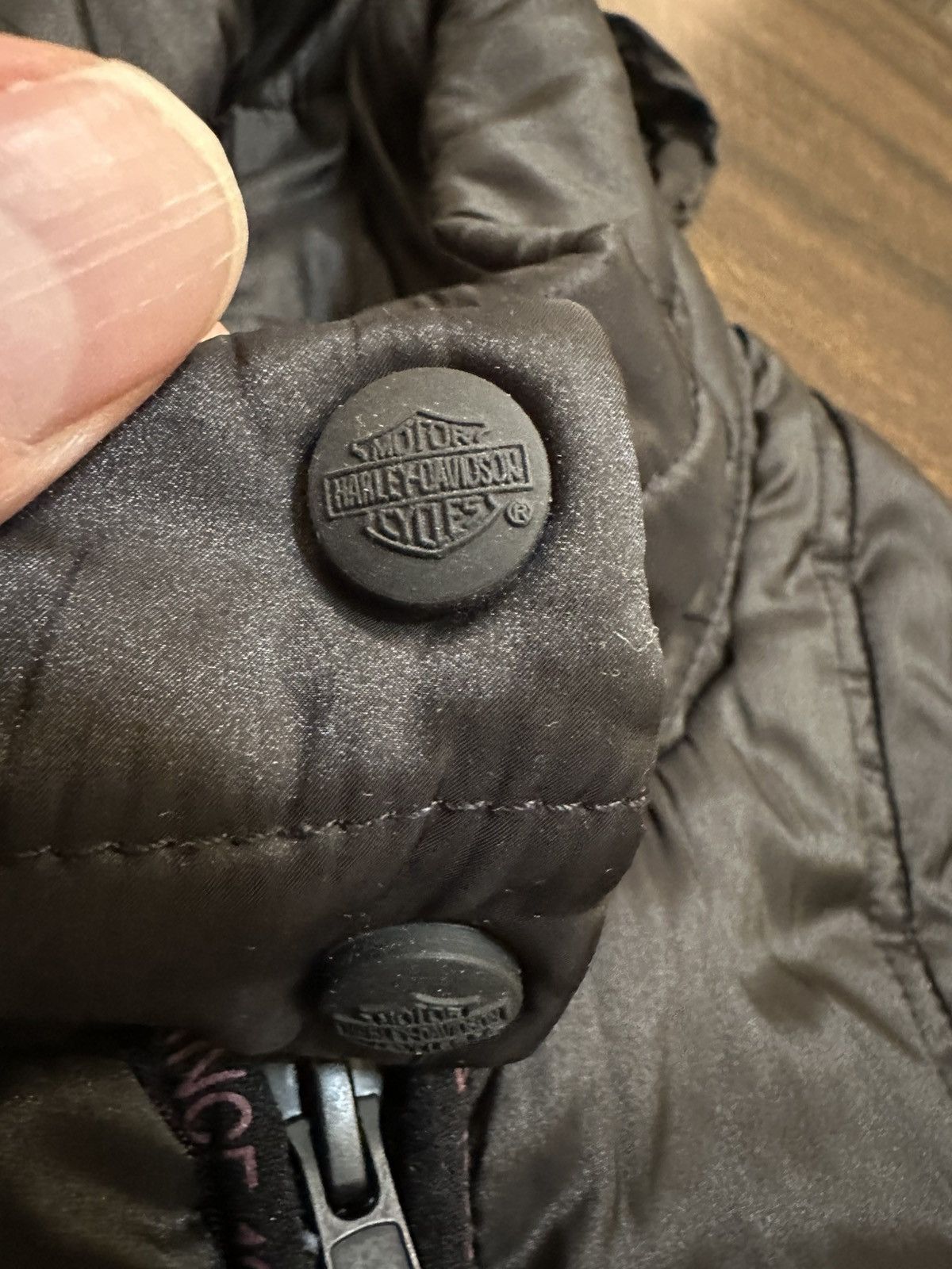 Harley Davidson Harley Davidson Puffer Biker Vest Zip Up Black/Women-Small Size S / US 4 / IT 40 - 5 Thumbnail