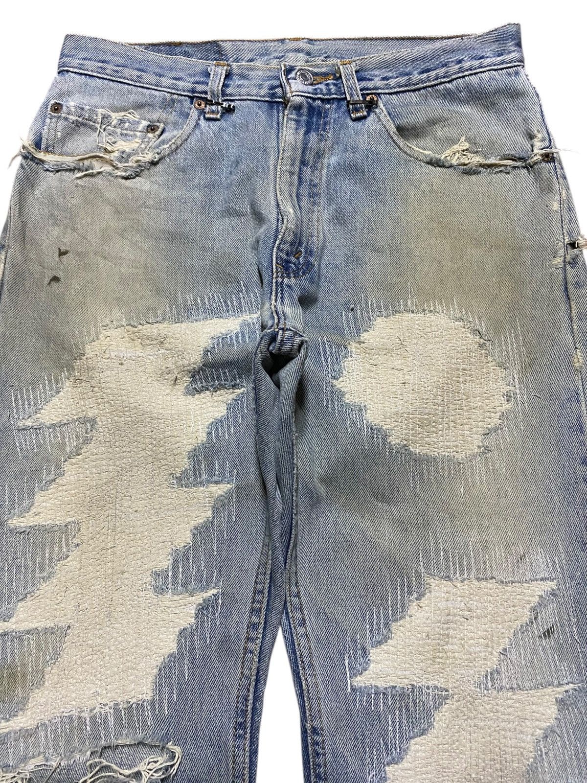 Levi's Levis 505 Distressed Jean Size US 32 / EU 48 - 3 Thumbnail