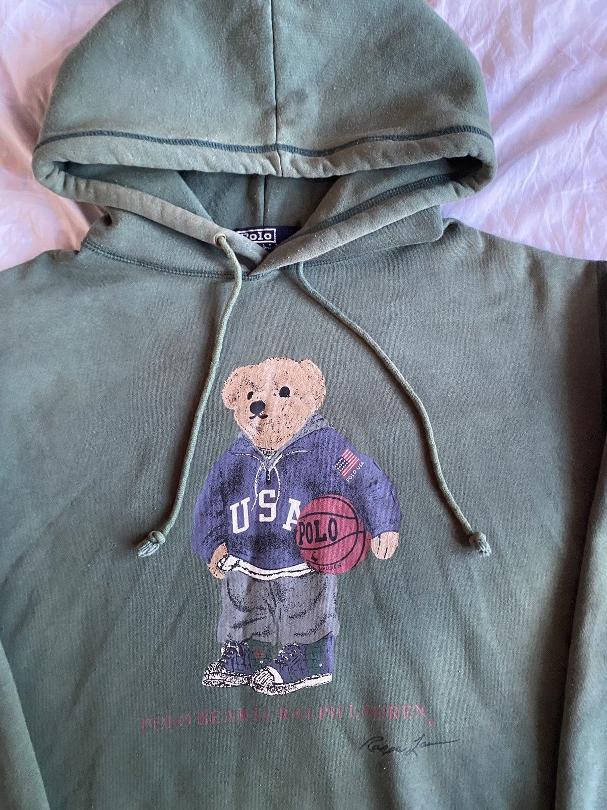 Polo Ralph Lauren vintage polo bear ralph lauren hoodie Size US L / EU 52-54 / 3 - 2 Thumbnail