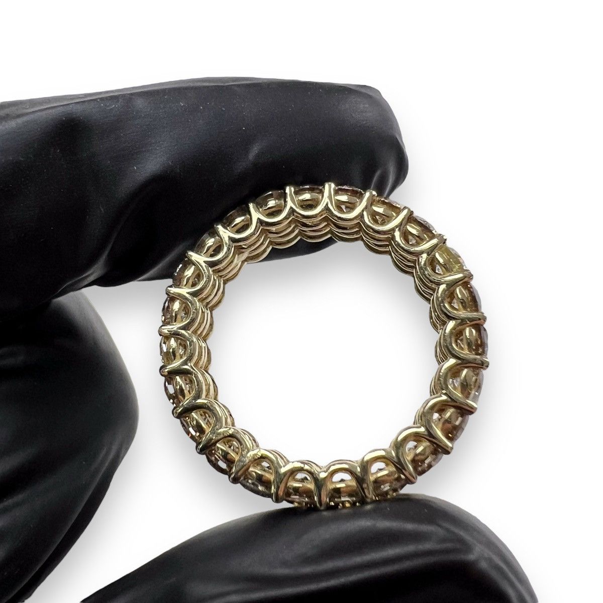 Other 14ct Gold 4.51ct VS-SI Diamond Double Eternity Ring Size ONE SIZE - 6 Thumbnail