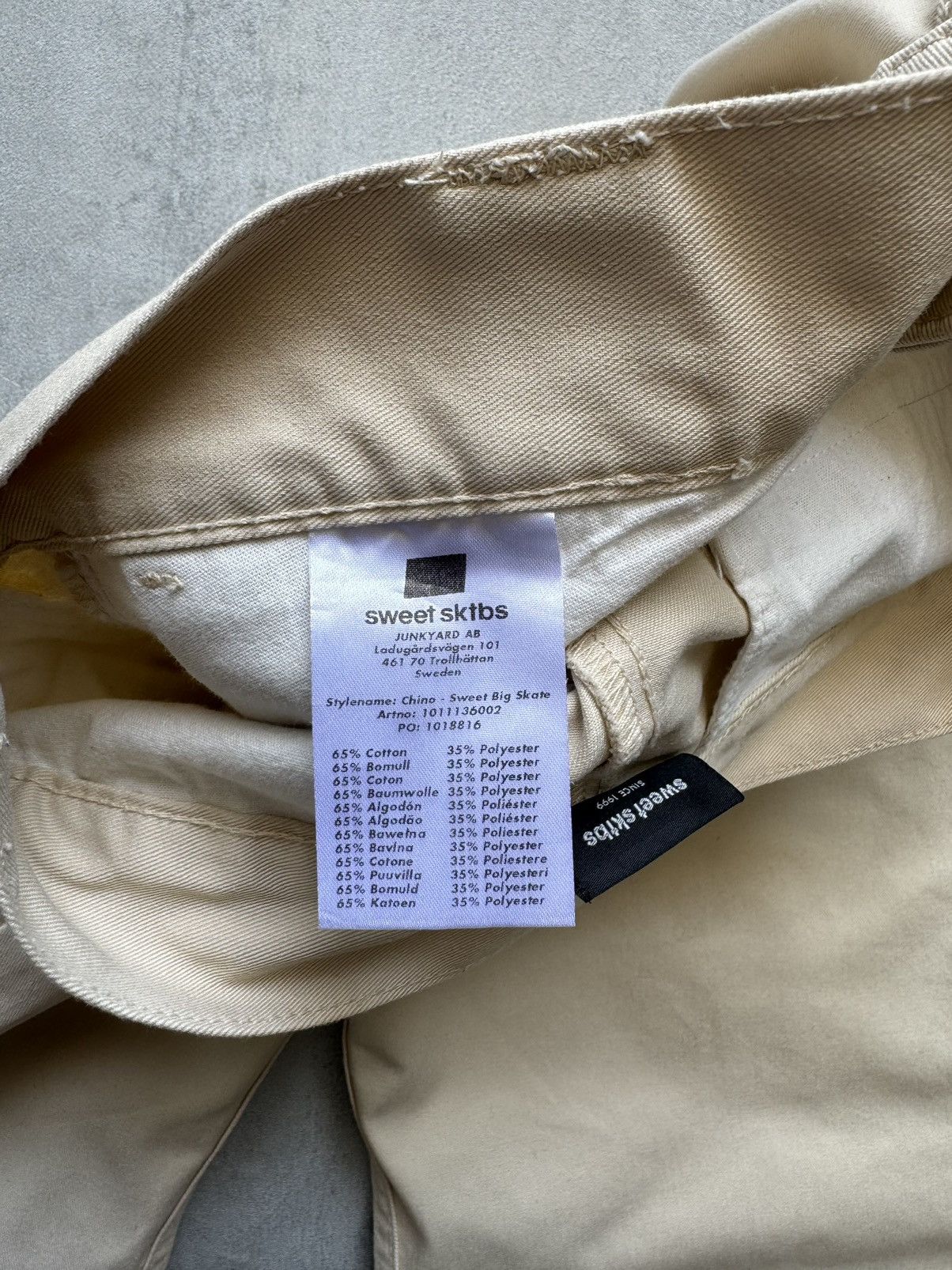 Designer × Japanese Brand Sweet SKTBS chinos beige Baggy pants Womens size XS Size 24" / US 00 / IT 34 - 9 Thumbnail