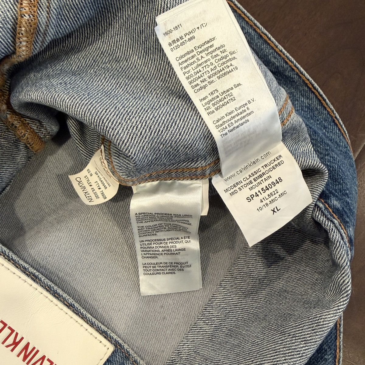 Calvin Klein Calvin Klein Mountain-Print Denim Trucker Jacket Size US XL / EU 56 / 4 - 8 Thumbnail