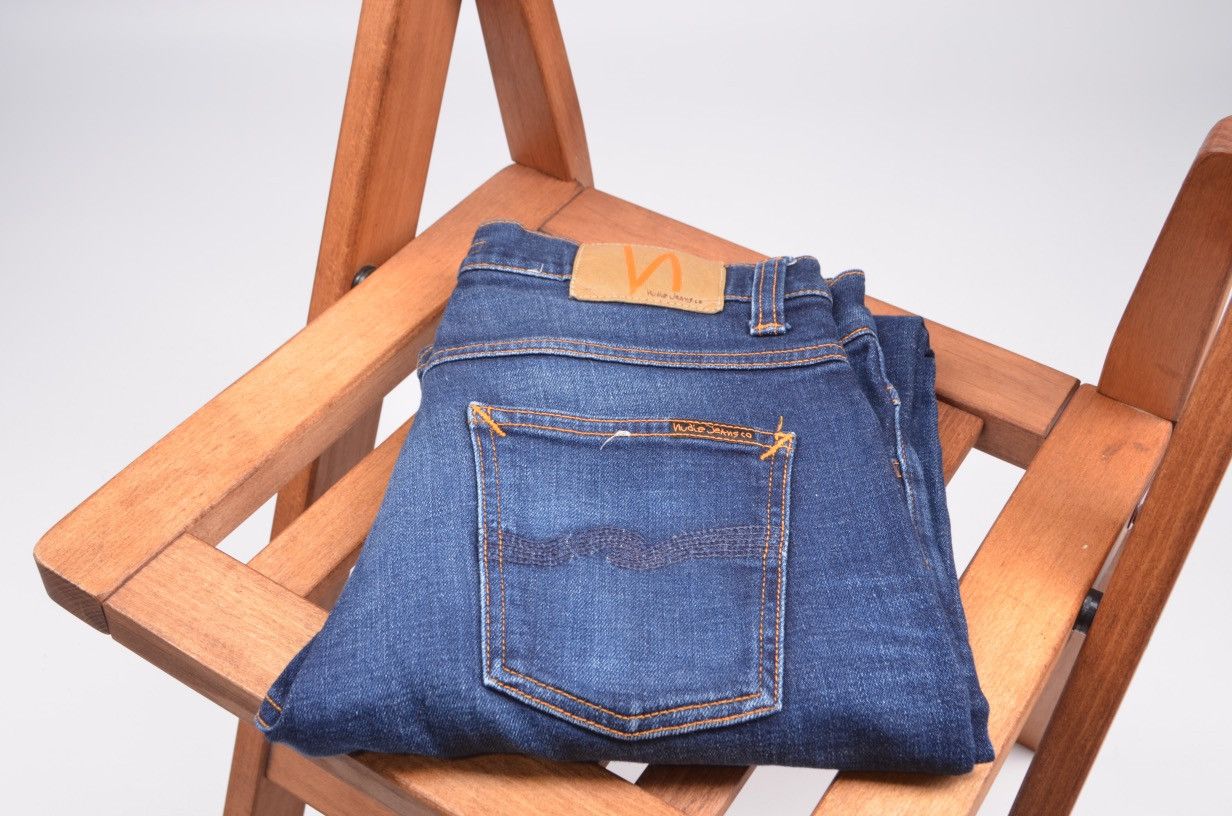 Nudie Jeans NUDIE JEANS Dude Dan Dark Deep Worn Regular Size W29 L32 Size US 29 - 1 Thumbnail