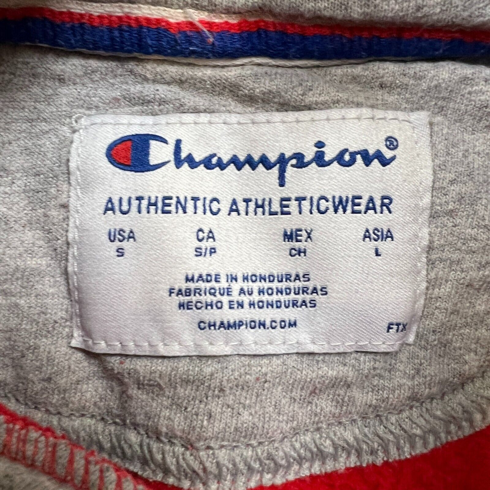 Champion × Vintage Champion Hoodie Small Authentic Pullover Hooded Sweatshirt Size US S / EU 44-46 / 1 - 6 Thumbnail