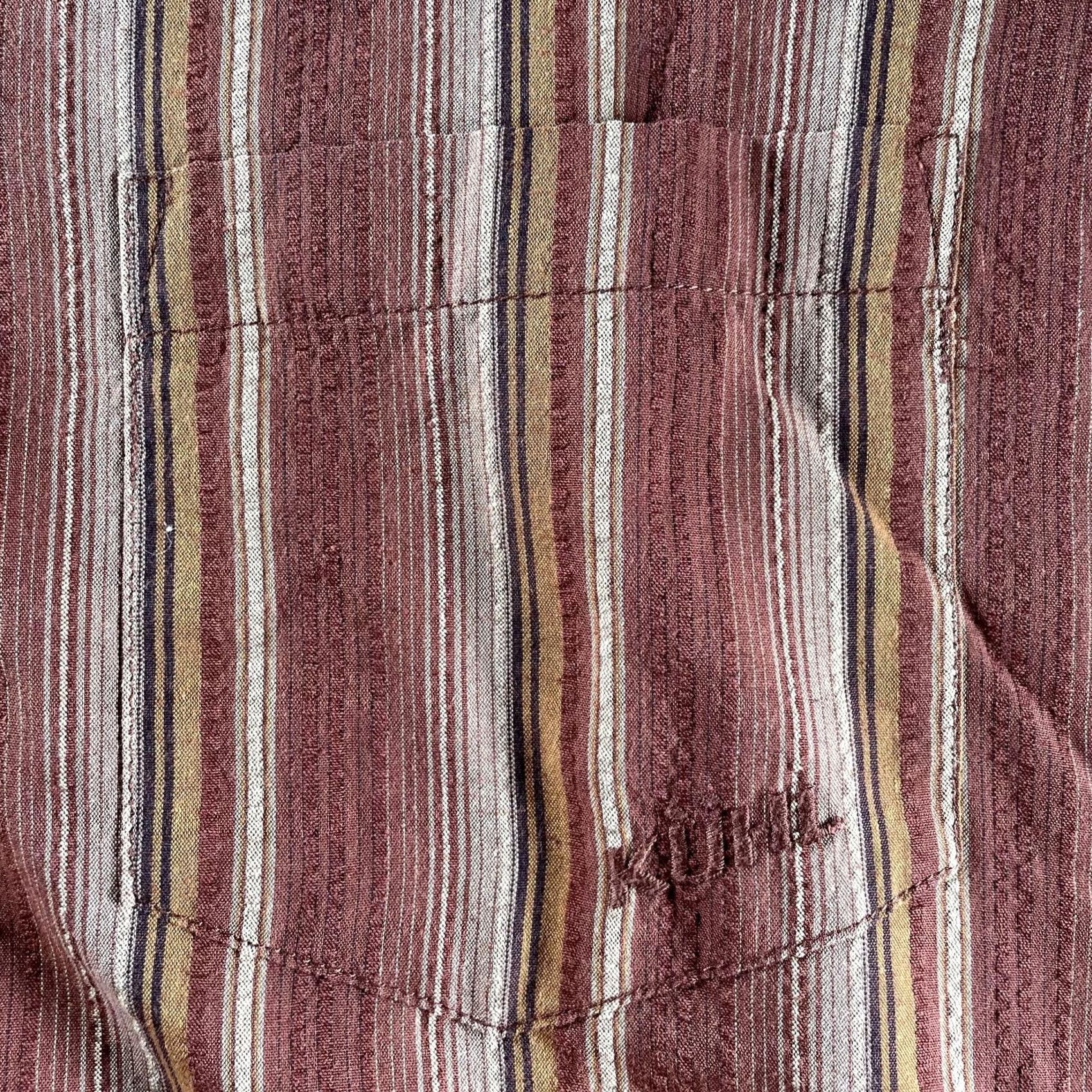 Vintage KÜHL Shirt Mens 2XL Brown Red Striped Short Sleeve Button Front Outdoor Casual Size US XXL / EU 58 / 5 - 4 Thumbnail