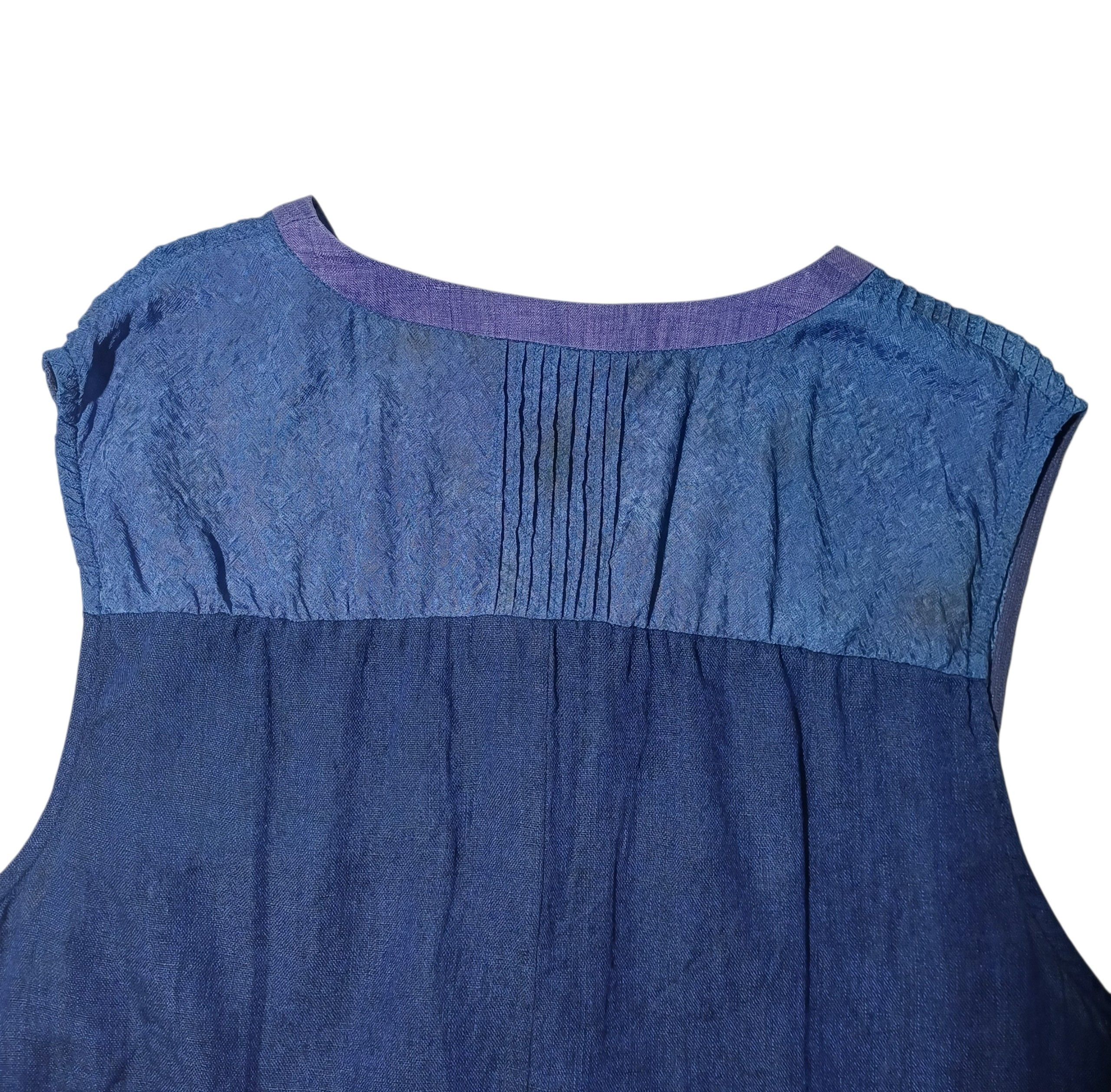 Other Dolsilnai Modern Hanbok Indigo Linen Vest Size L / US 10 / IT 46 - 4 Thumbnail