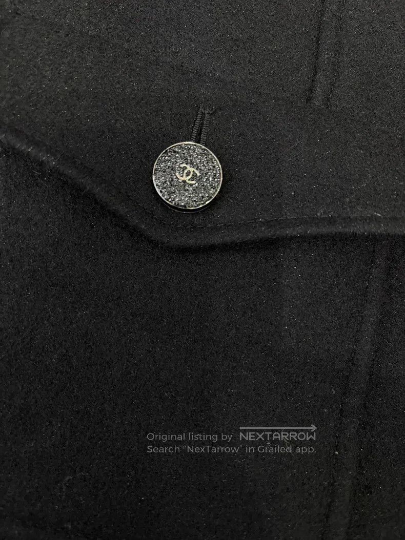 Chanel Chanel Black tweed skirt Size 24" / US 00 / IT 34 - 3 Thumbnail