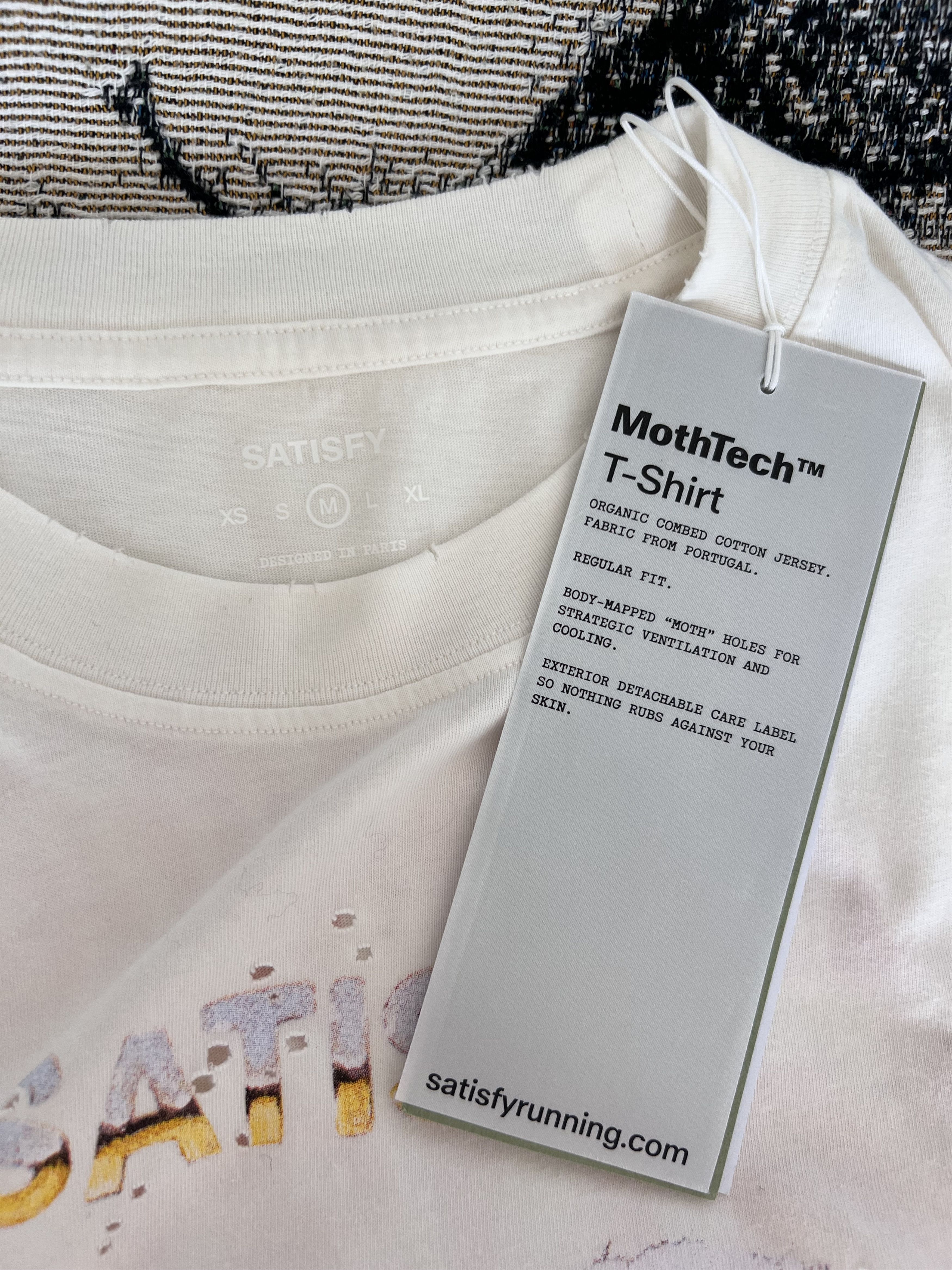 Other Satisfy Running Eagle Mothtech Women's Tee in White Size M / US 6-8 / IT 42-44 - 7 Thumbnail