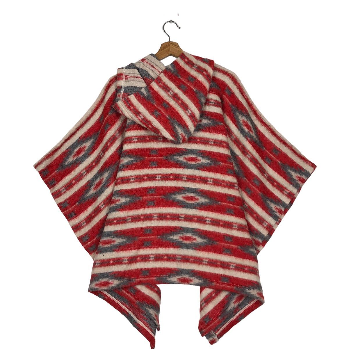 Japanese Brand 🔥Oversized Poncho Jacket Striped Viri-Dari Deserta Japan Size US L / EU 52-54 / 3 - 8 Thumbnail
