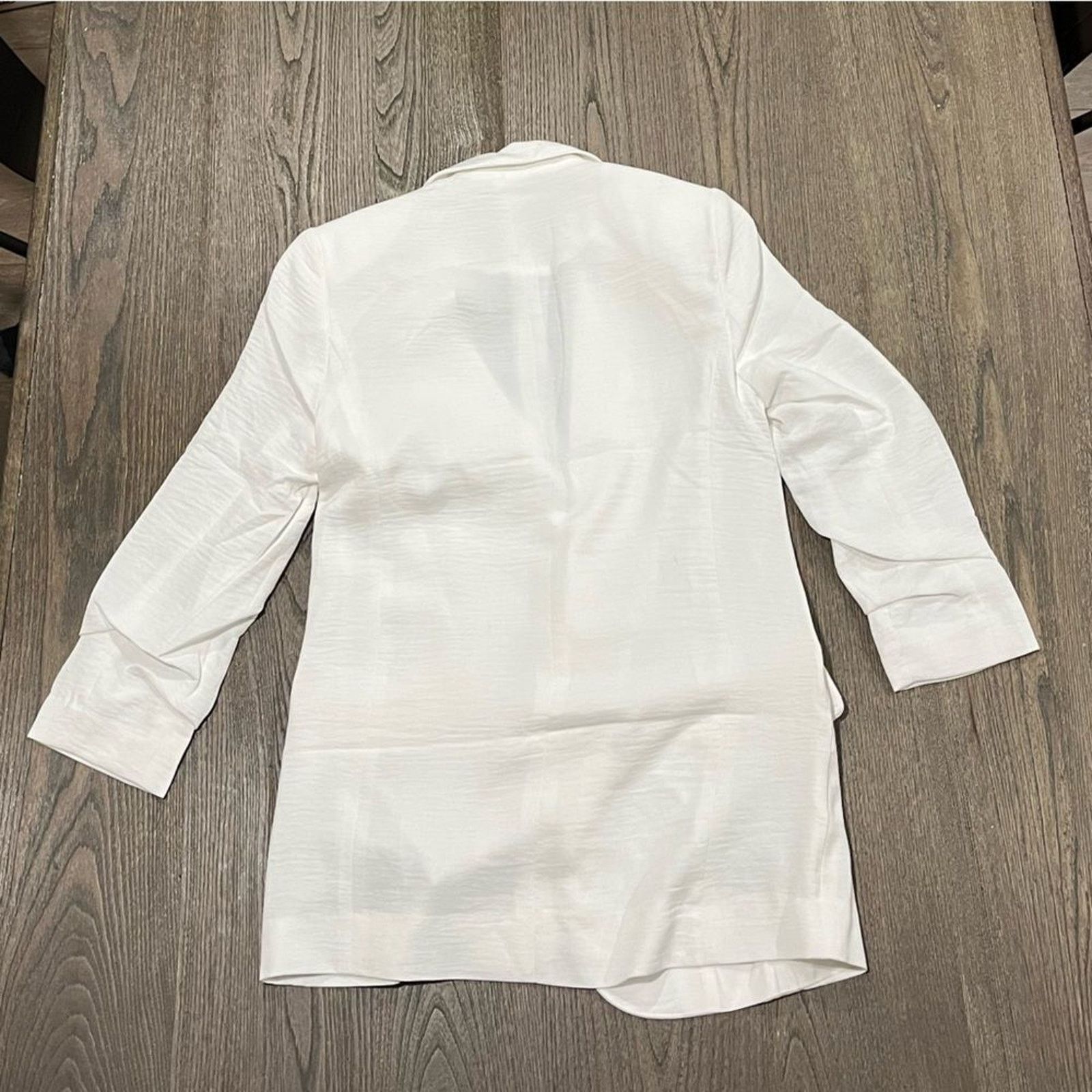 Guess NWOT Guess Womens White Long Line Blazer Jacket Size XS Size XS / US 0-2 / IT 36-38 - 9 Thumbnail