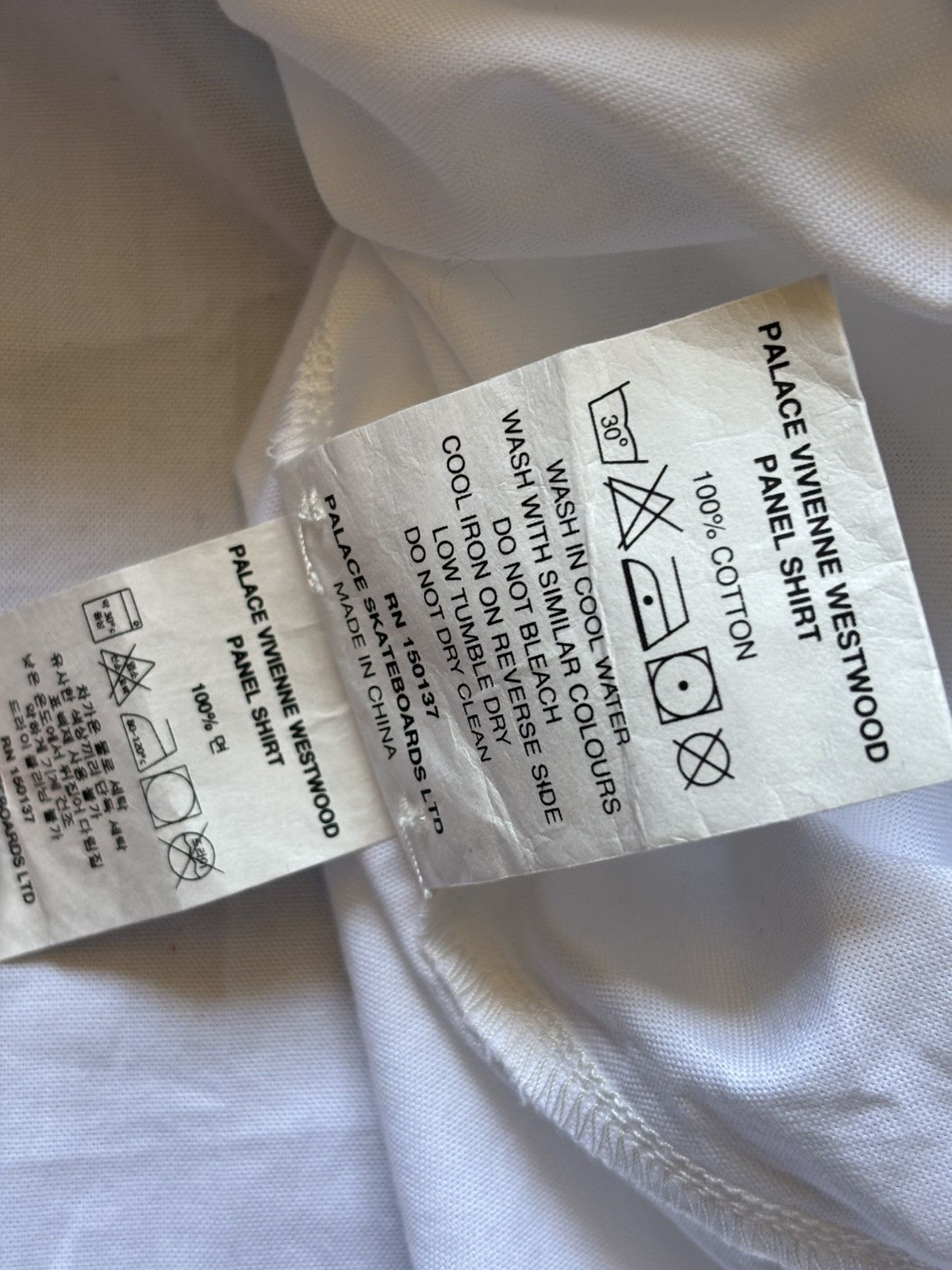 Palace × Vivienne Westwood Palace Vivienne Westwood White Bear Button Up Shirt Size US L / EU 52-54 / 3 - 7 Thumbnail