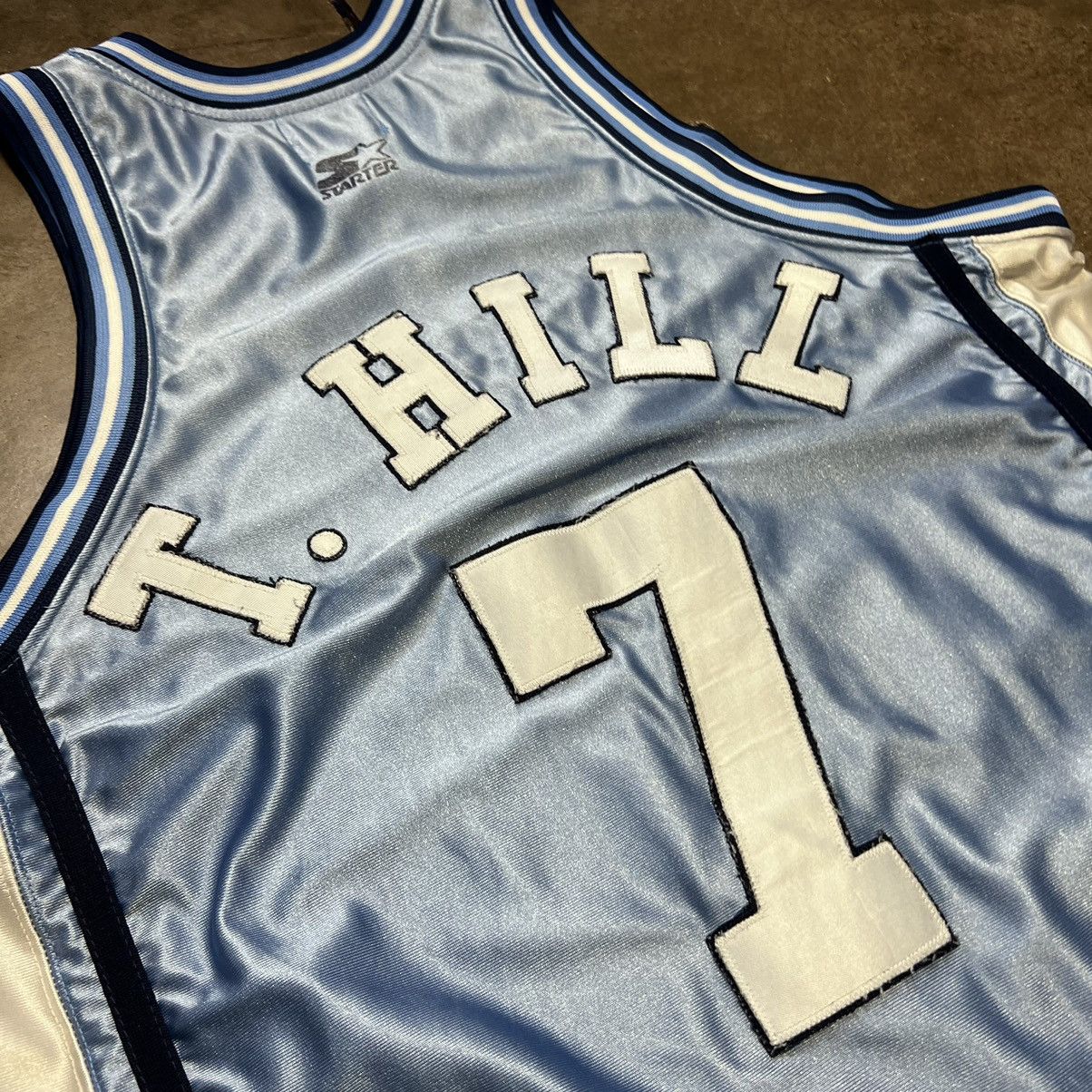 NCAA × Starter × Vintage Vintage 90s North Carolina UNC TarHeels Basketball Jersey #7 Size US L / EU 52-54 / 3 - 6 Thumbnail