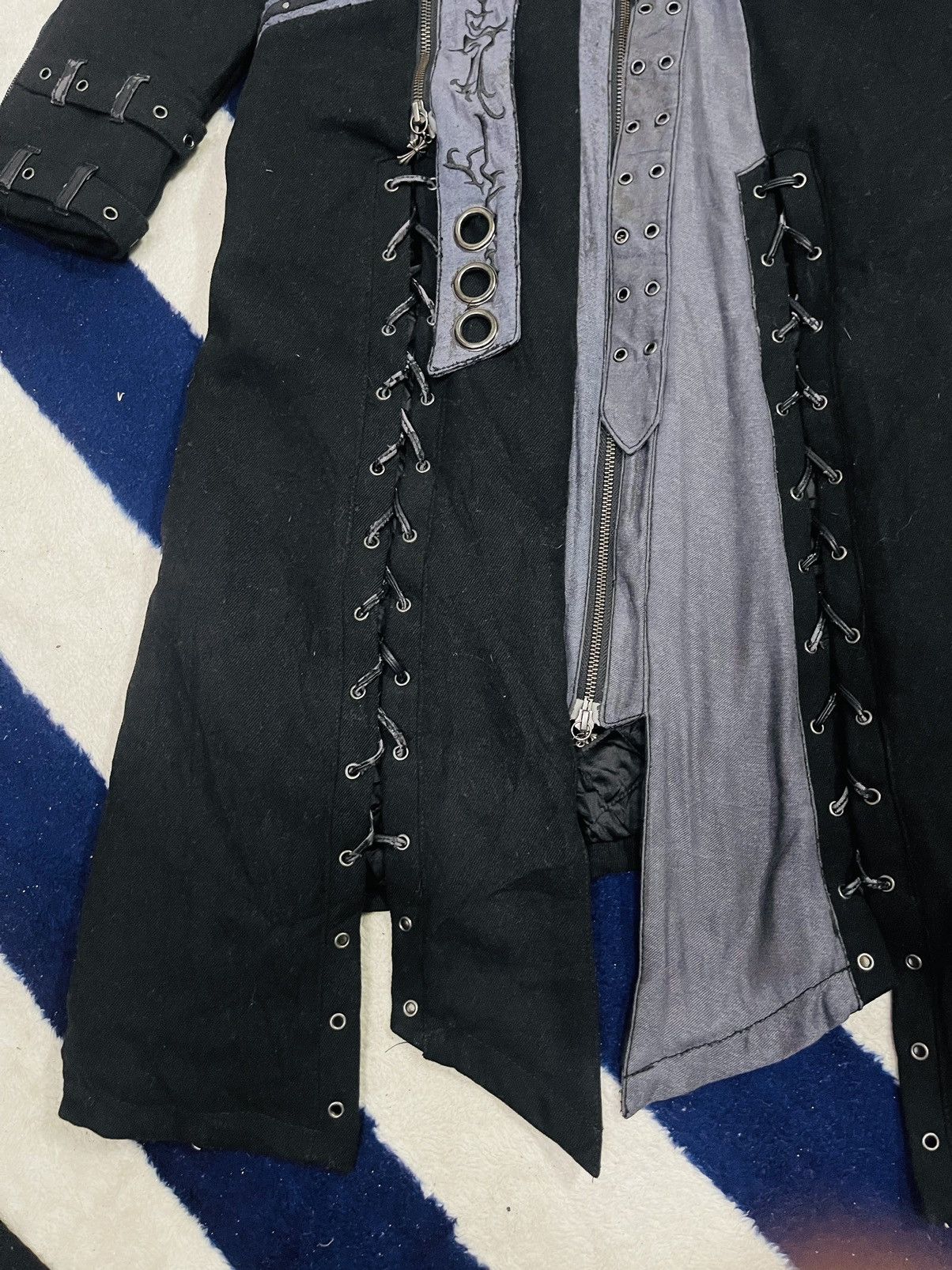 If Six Was Nine Ozz Croce Punk Gothic Long Jacket (18) Size US M / EU 48-50 / 2 - 14 Thumbnail